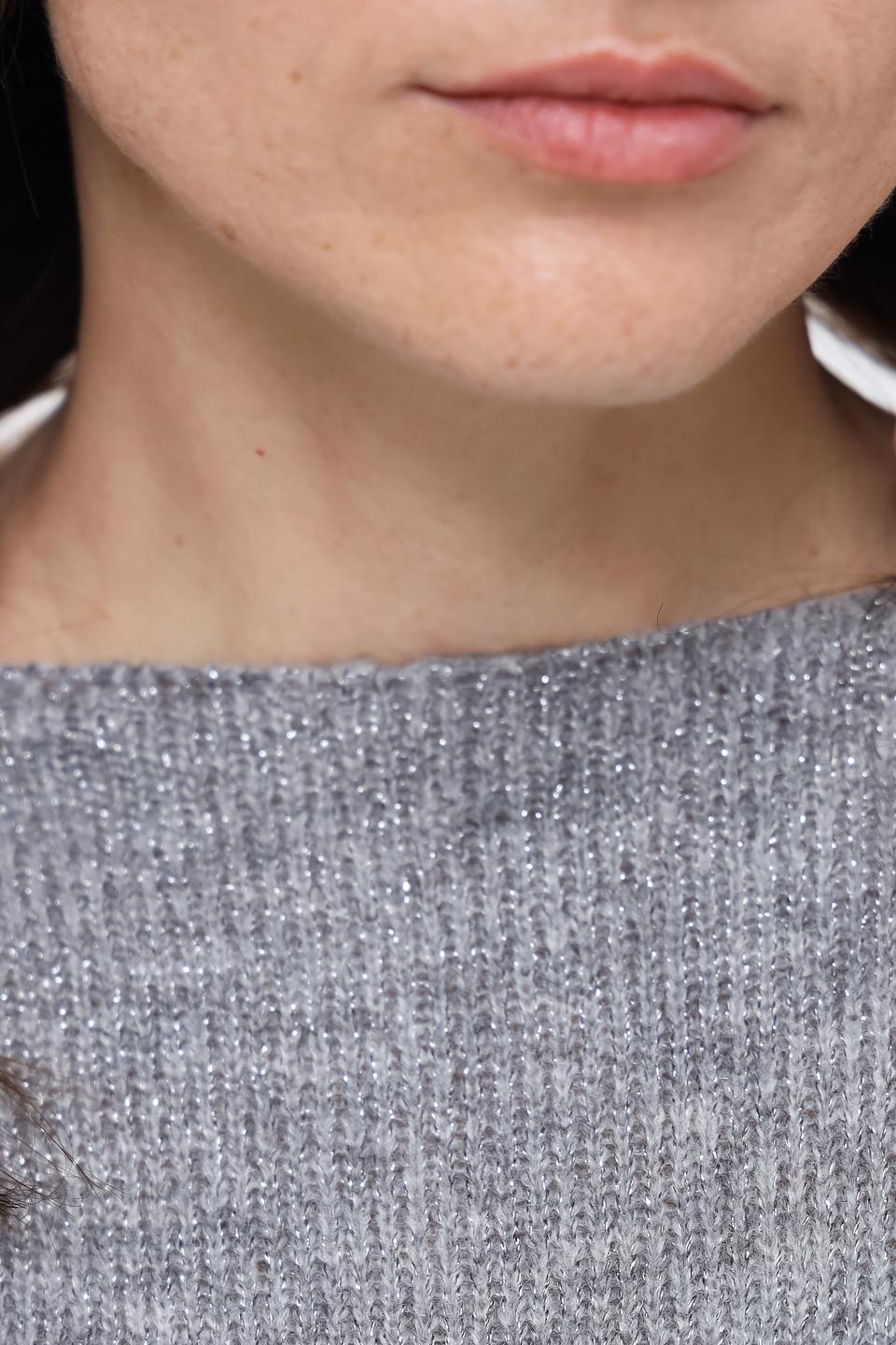 Пуловер Pezzo серый меланж