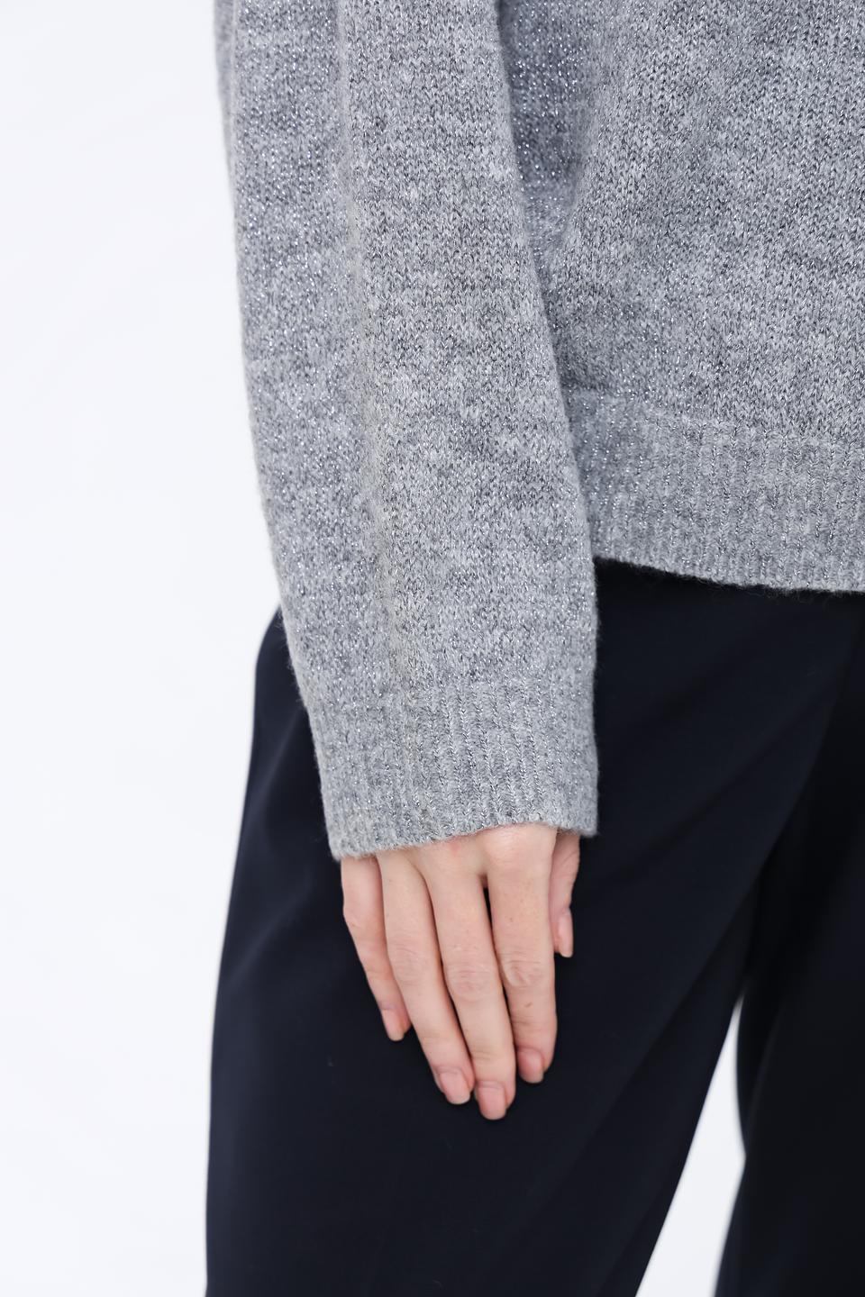 Пуловер Pezzo серый меланж