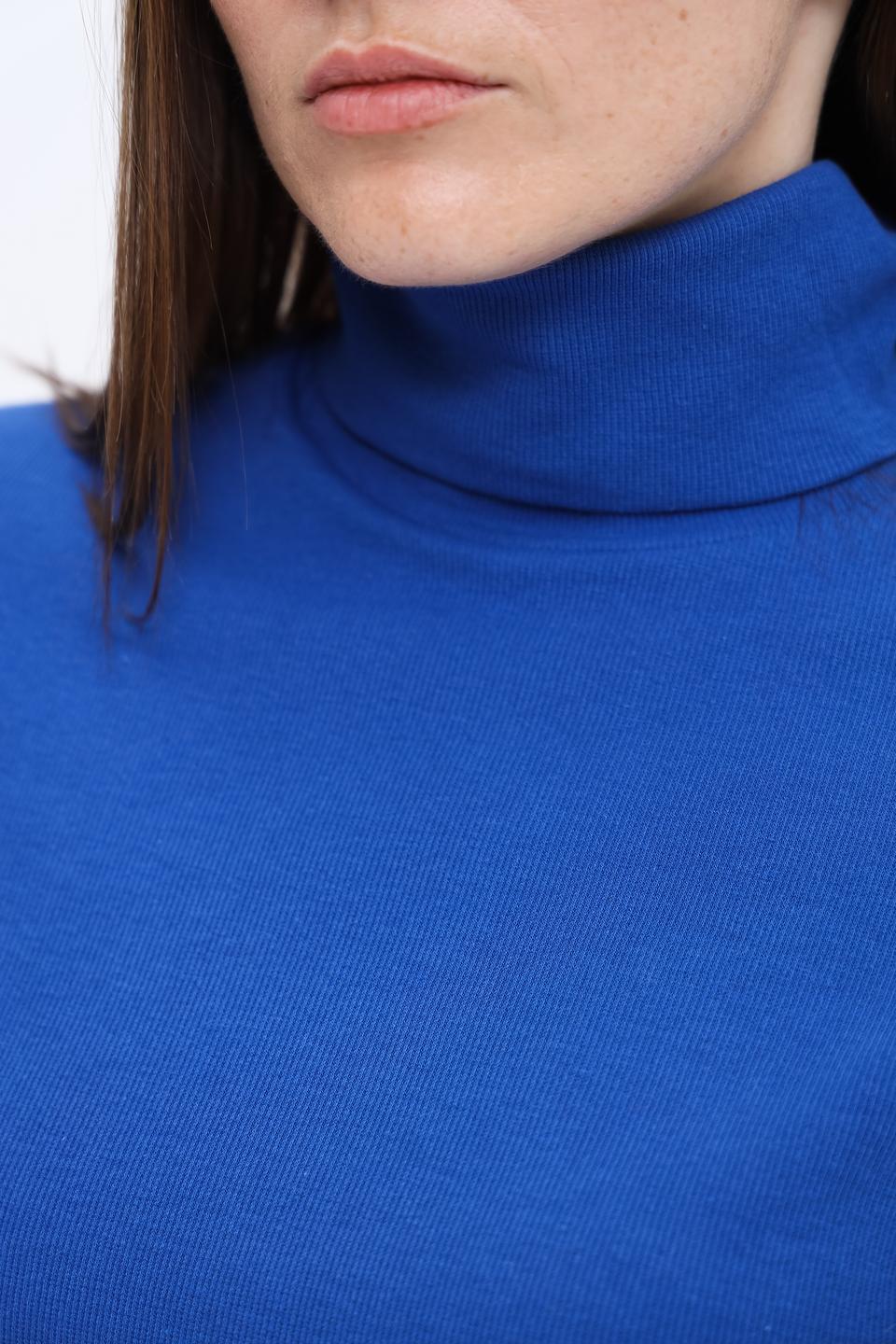Водолазка Pezzo синяя с 3/4 рукавом