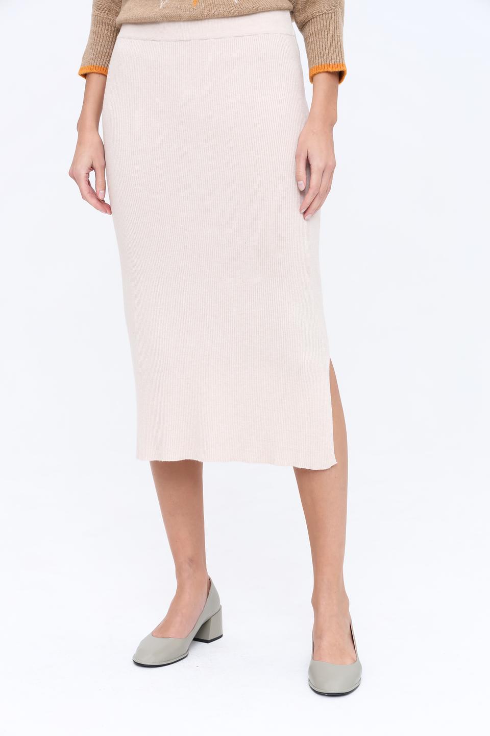 Юбка Broadway трикотажная бежевая