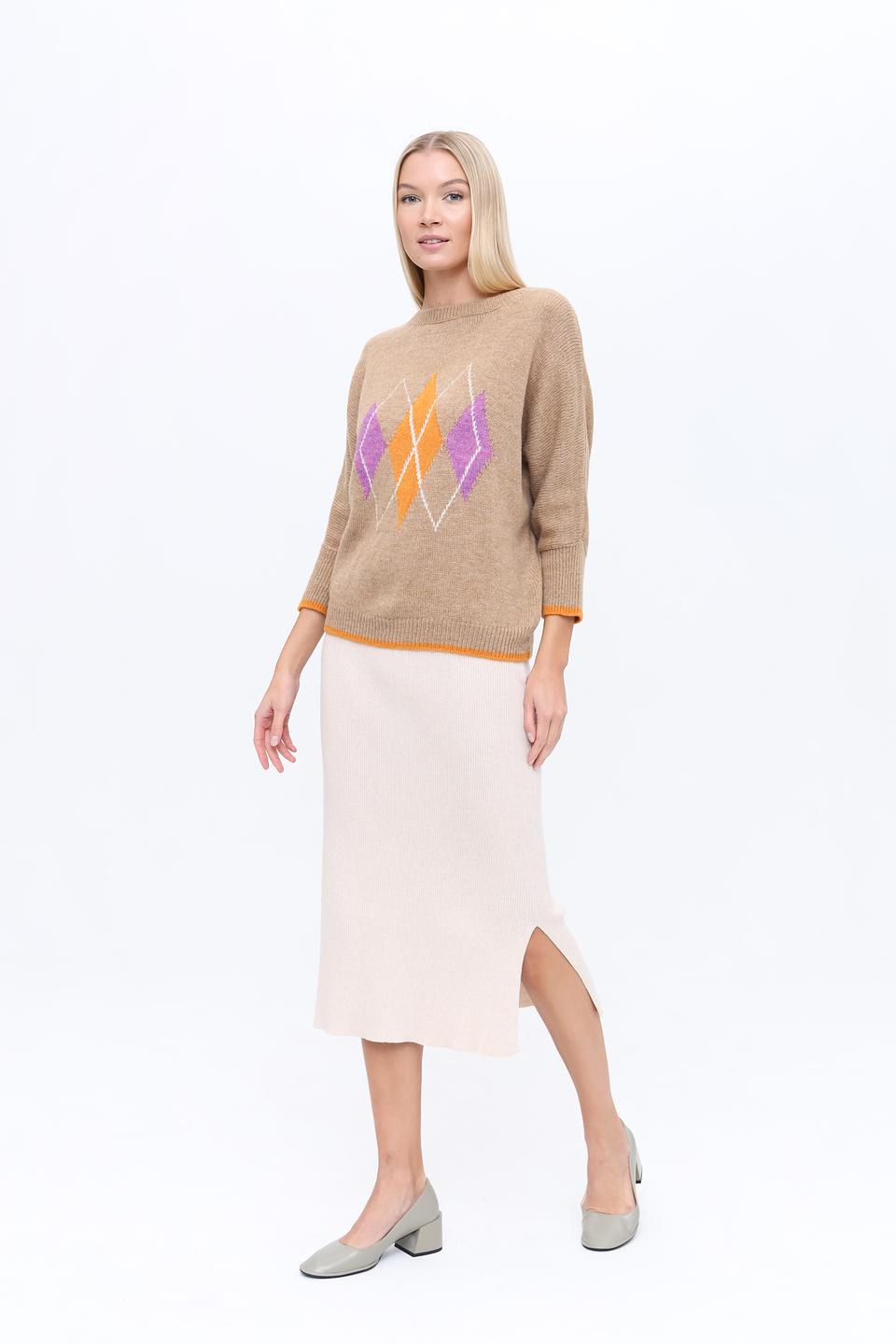 Юбка Broadway трикотажная бежевая