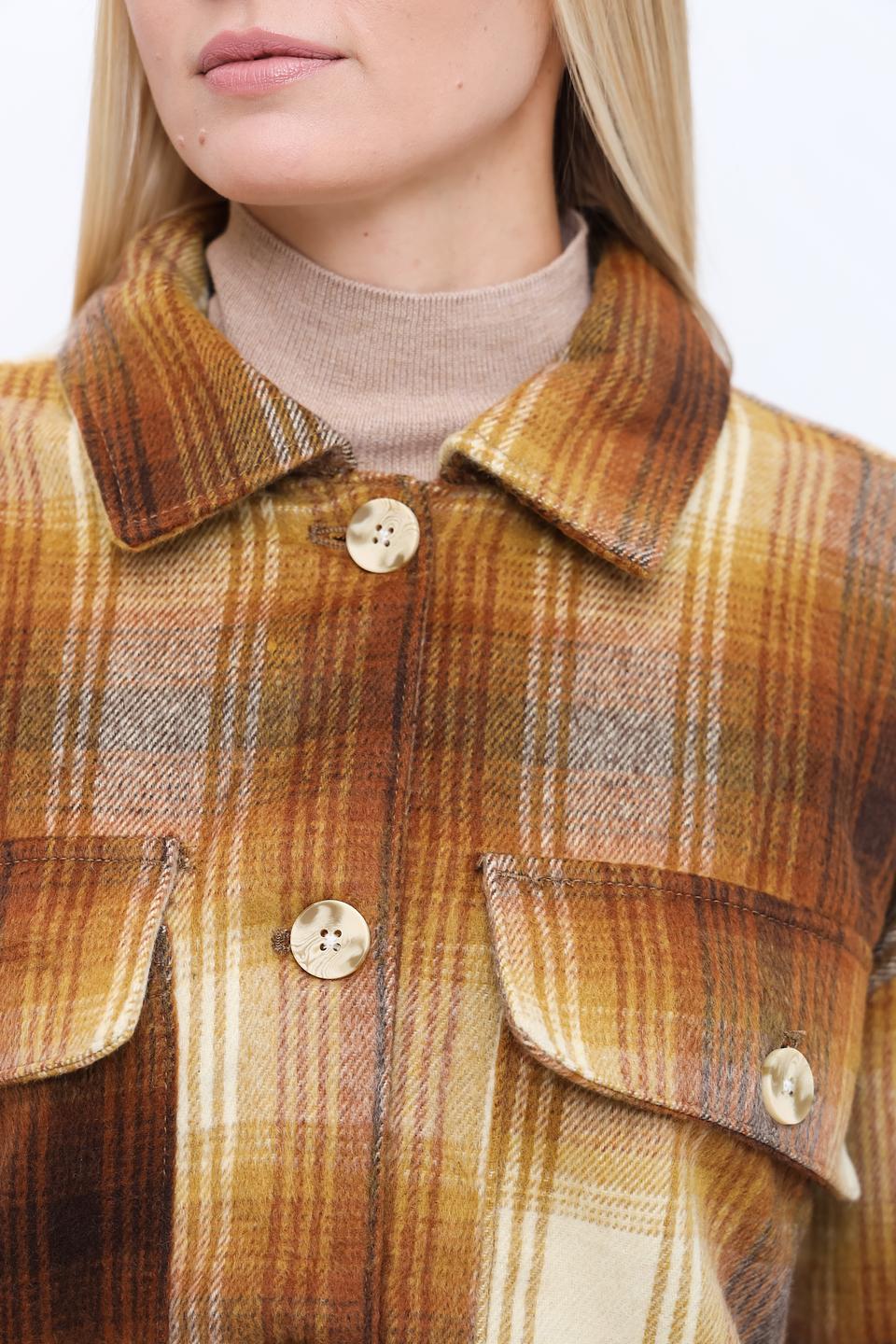 Рубашка Alcott в клетку коричневая