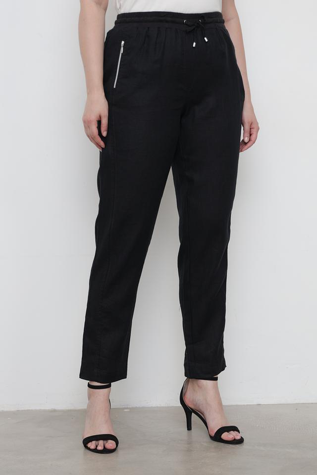 Брюки Doris Streich чёрные с молнией
