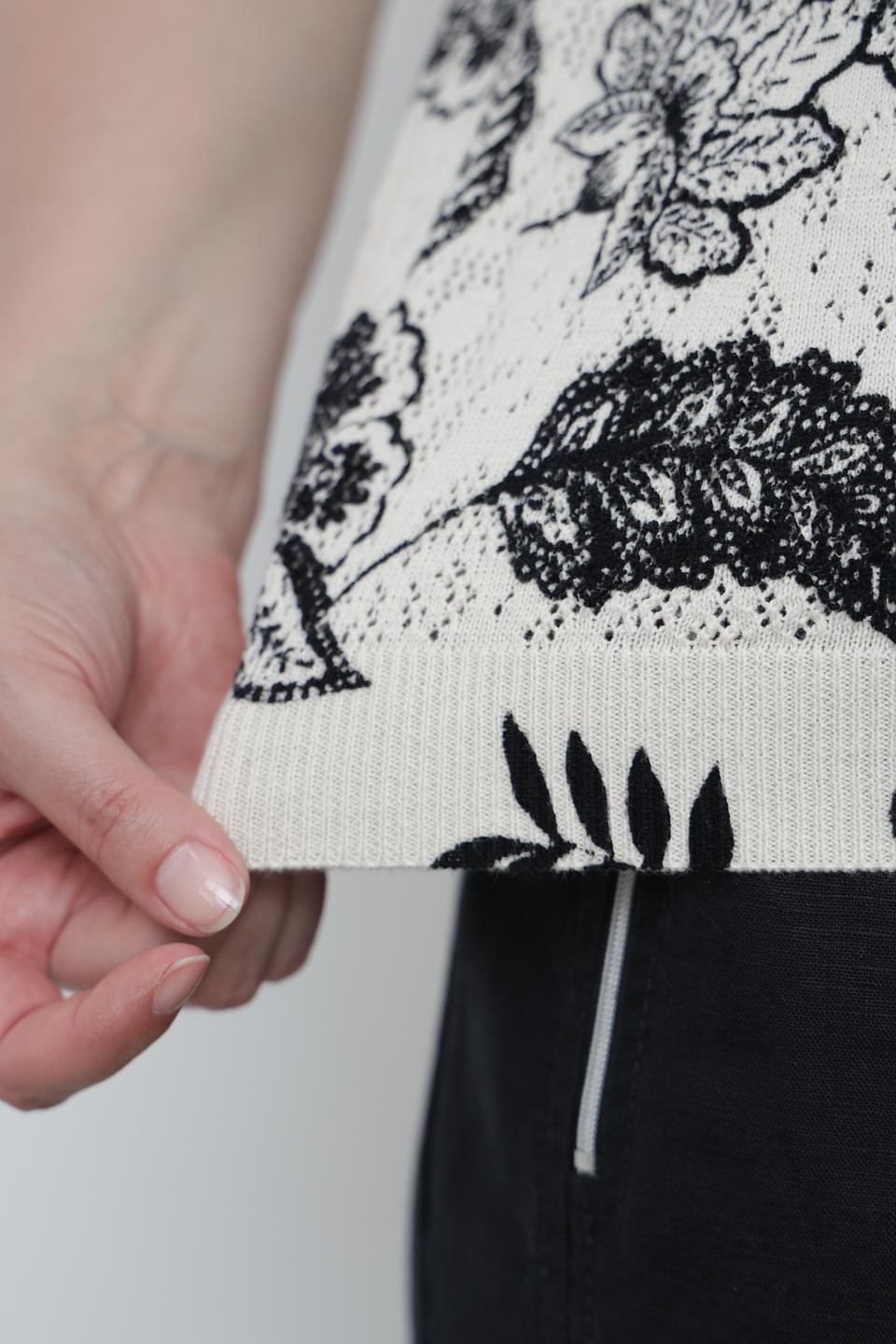 Пуловер Taifun с цветочным принтом