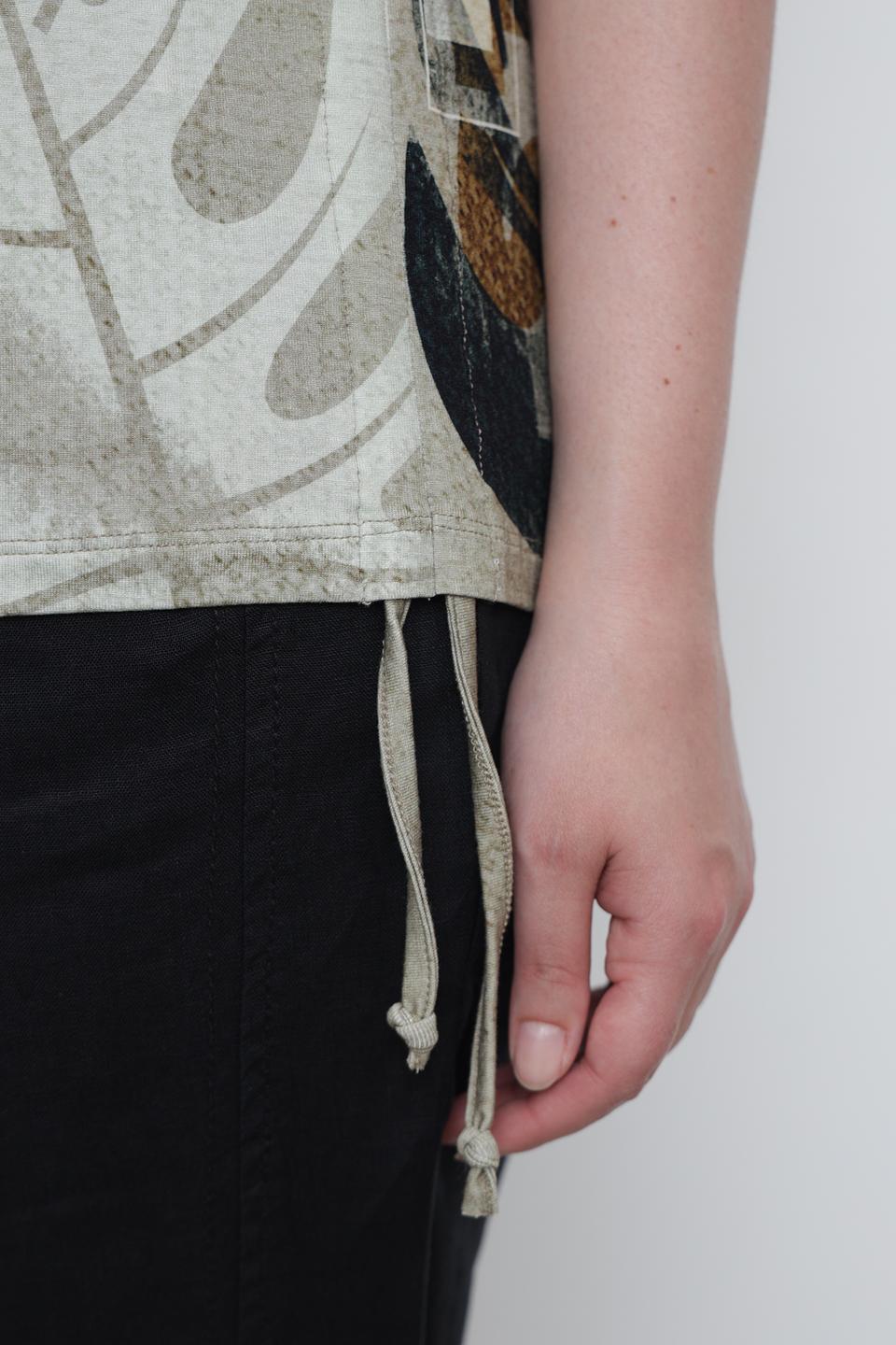 Футболка Frank Walder с принтом листьев