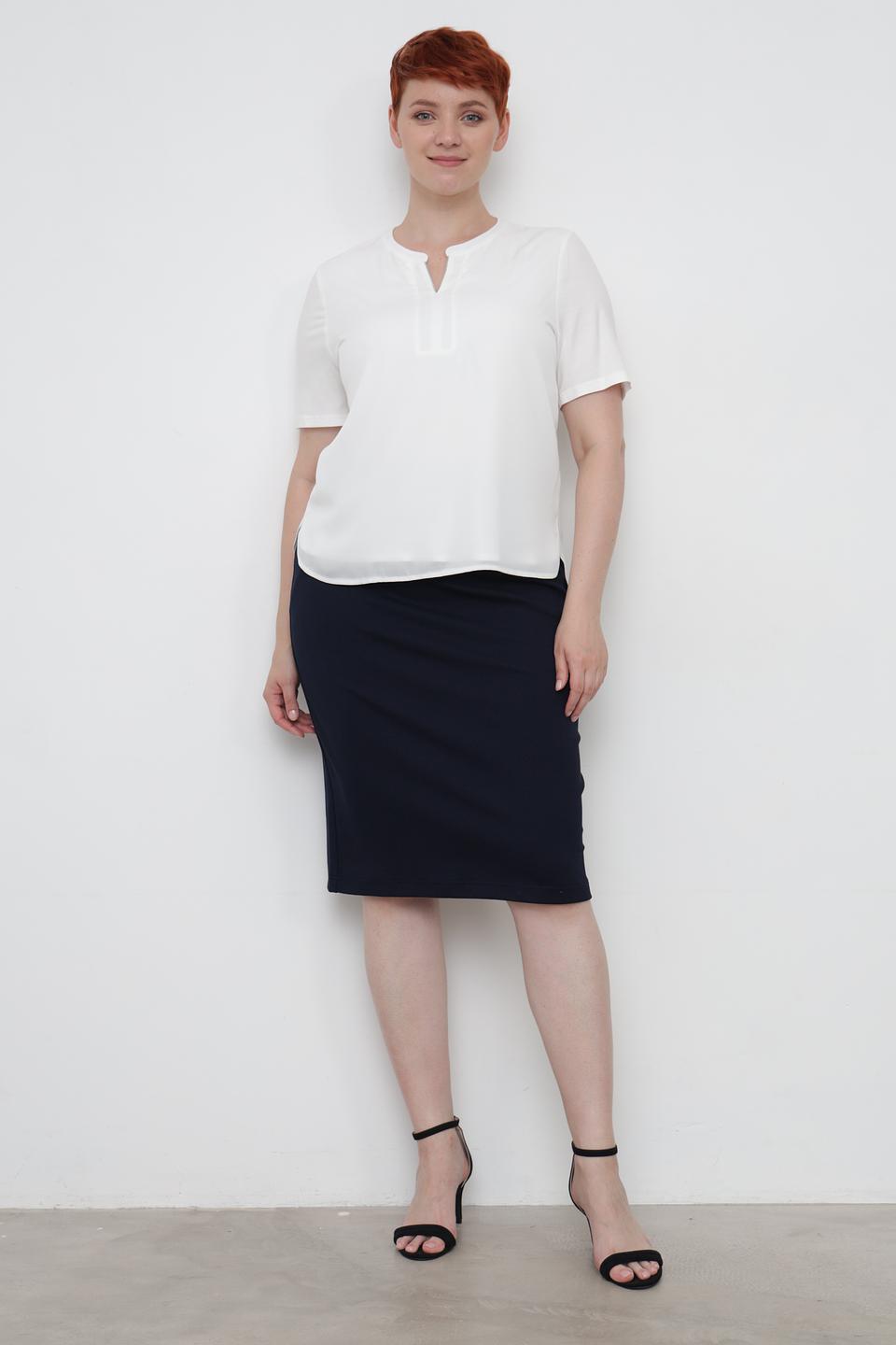 Юбка Rabe collection темно-синяя с карманами