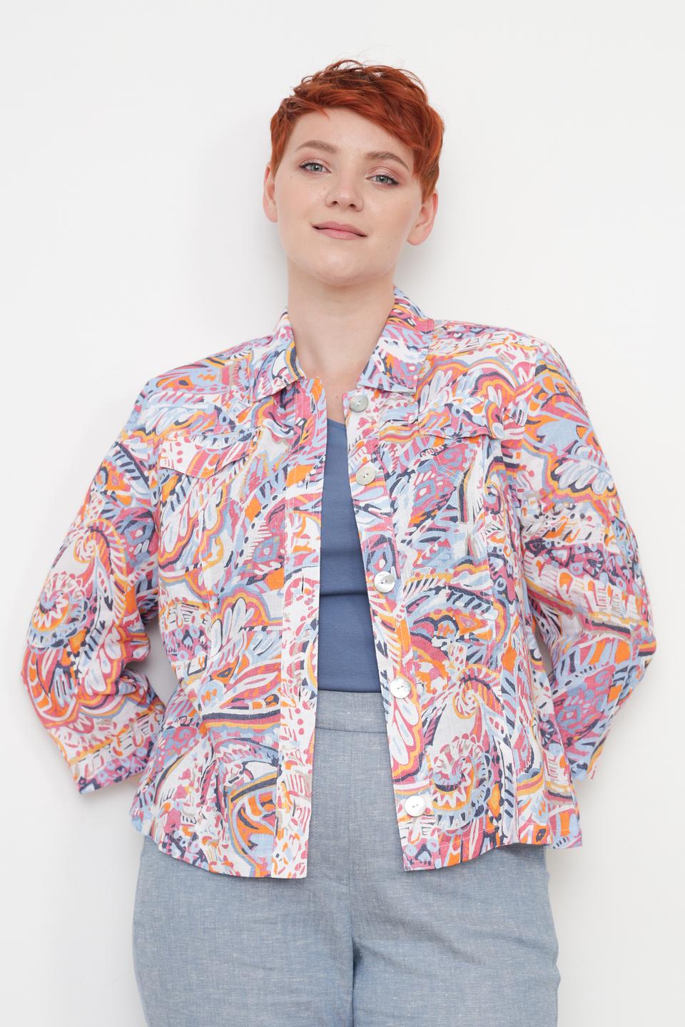 Рубашка Lebek с принтом