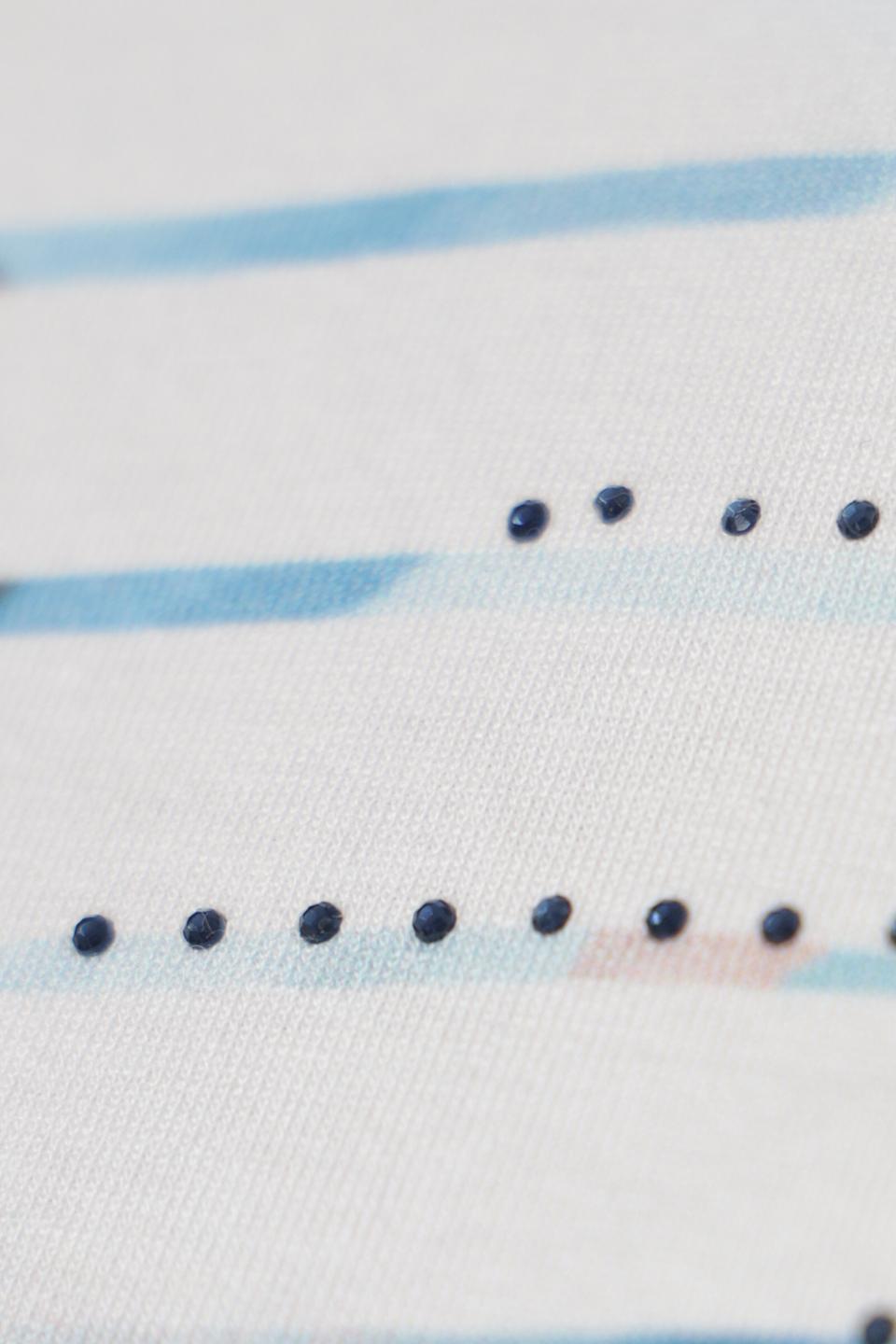 Футболка Thomas Rabe с принтом голубая