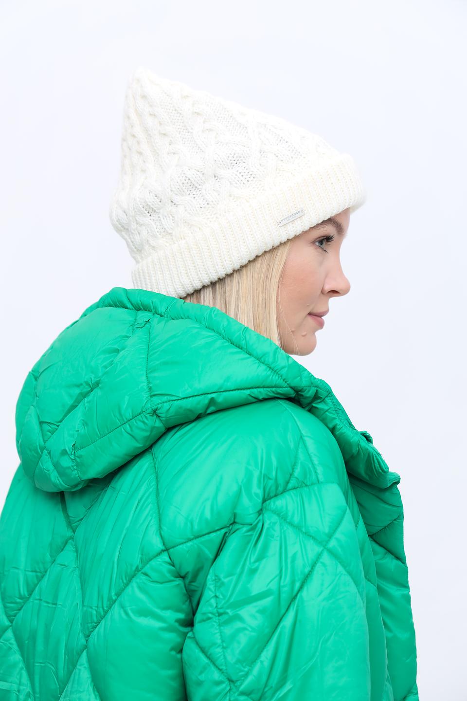 Шапка Seeberger вязаная белая