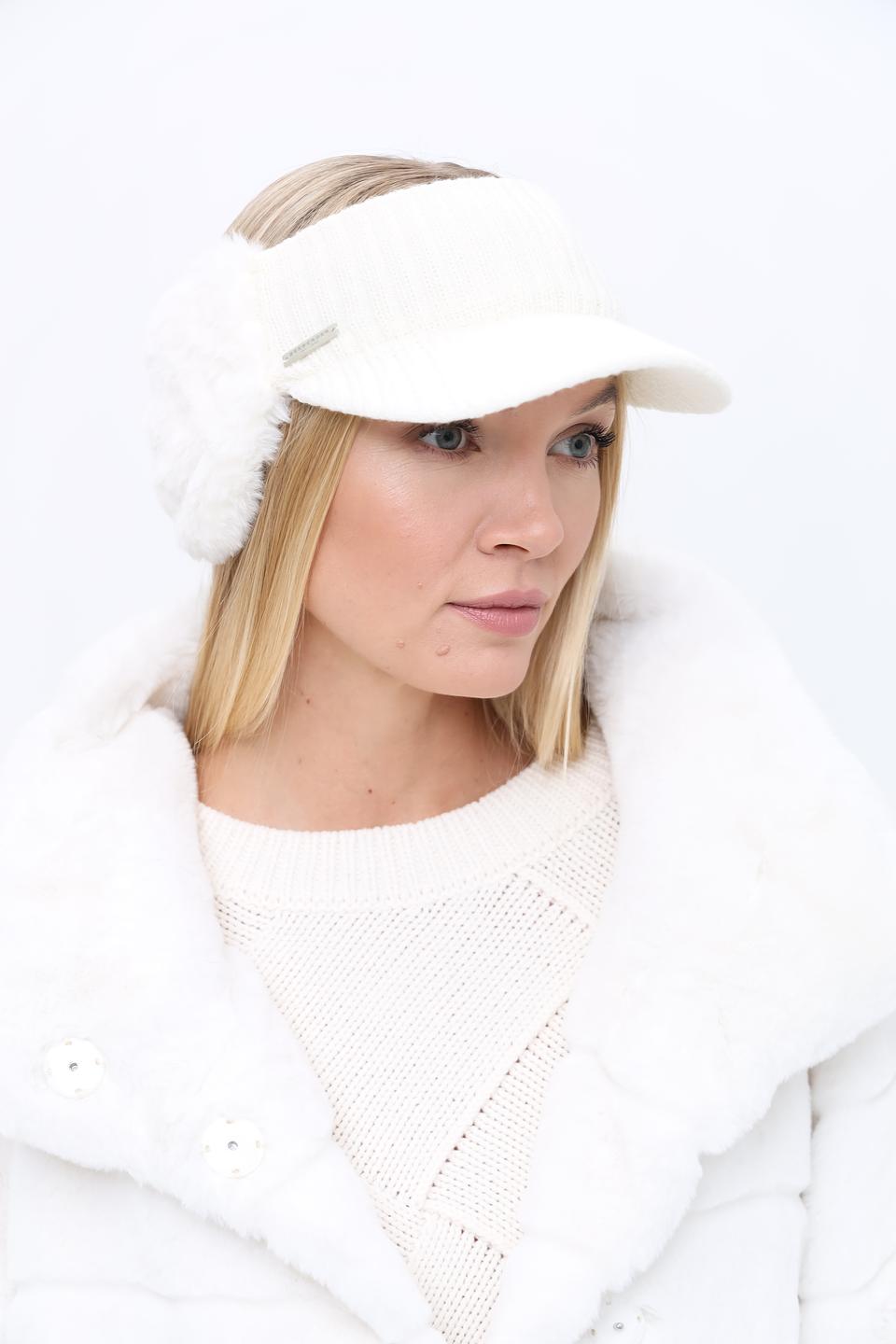 Повязка Seeberger с мехом белый