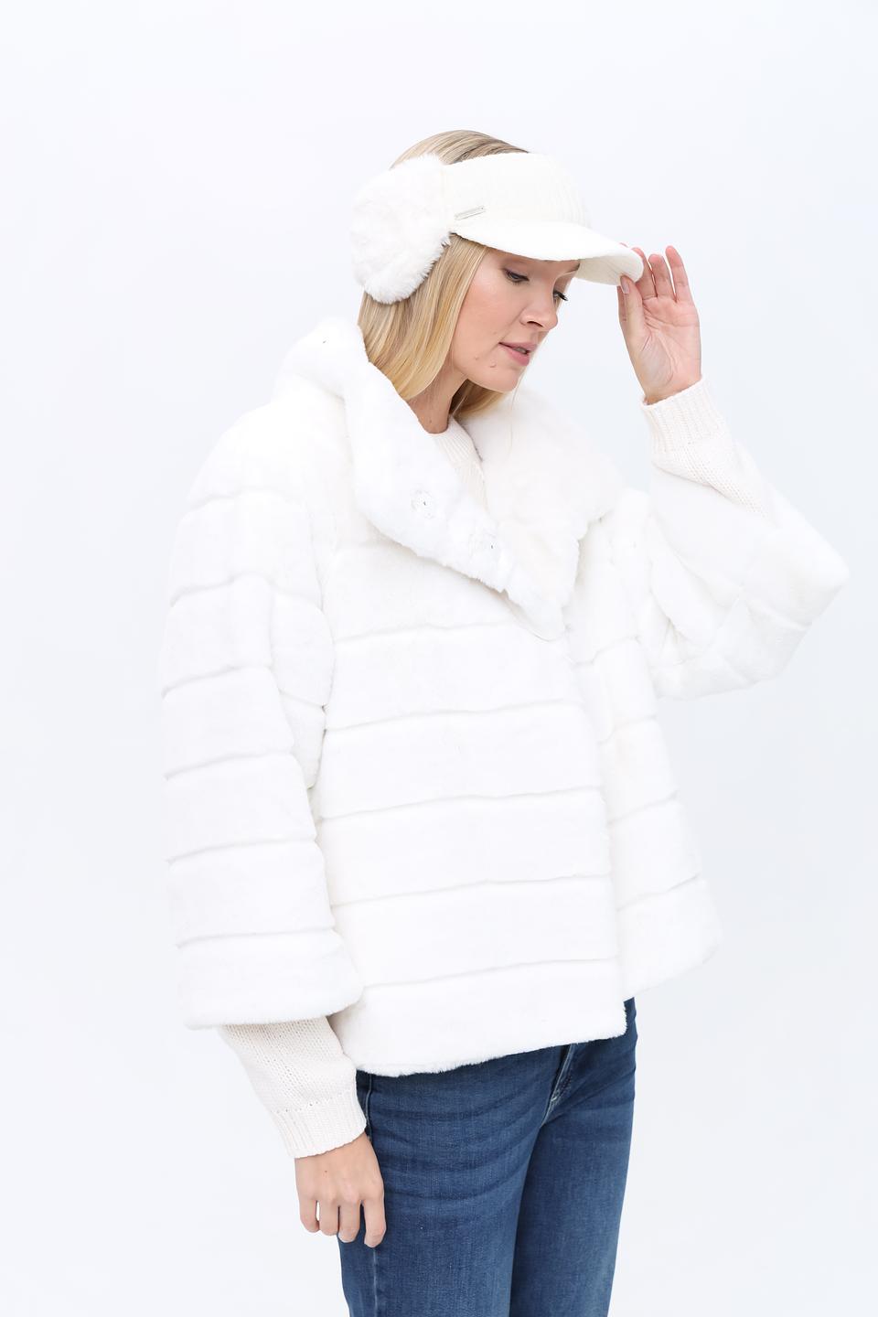 Повязка Seeberger с мехом белый