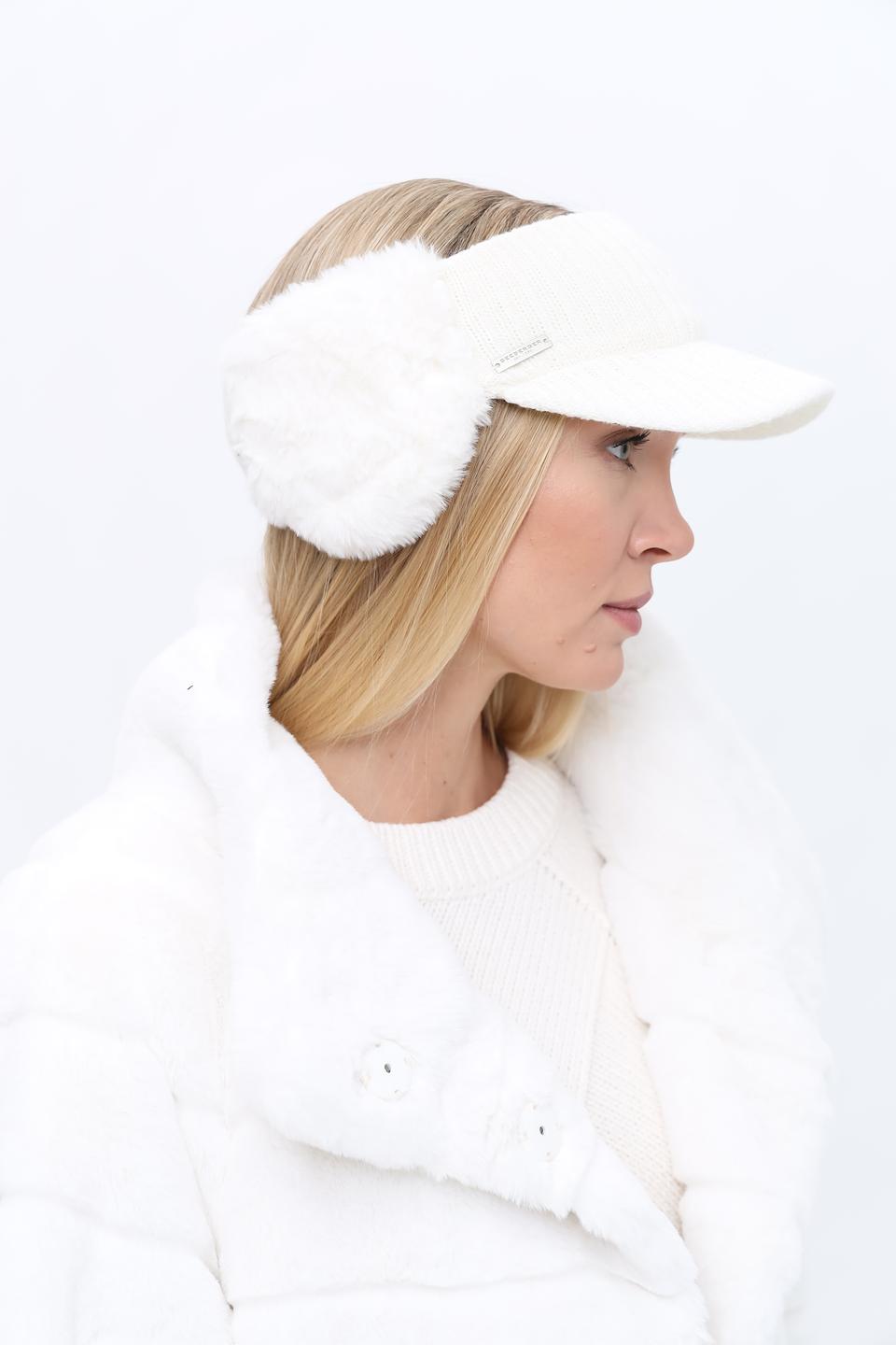 Повязка Seeberger с мехом белый