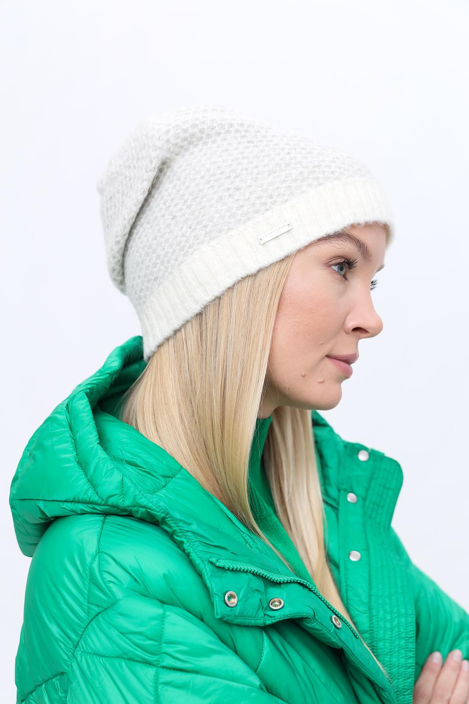 Шапка Marhatter вязаная белая