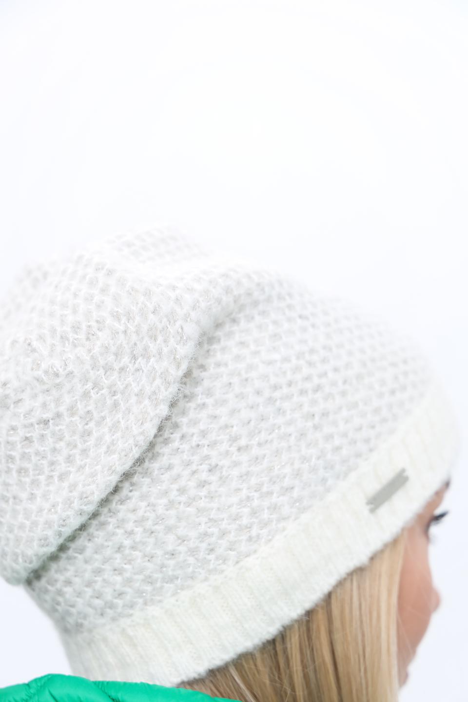 Шапка Marhatter вязаная белая