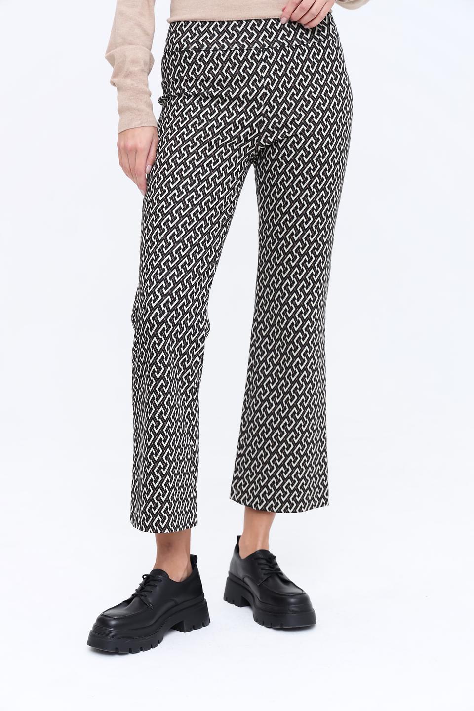 Брюки Marc Aurel в геометрический принт