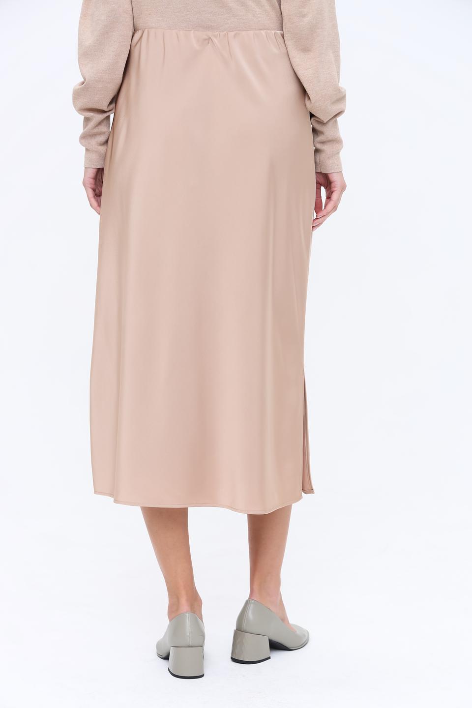 Юбка Marc Aurel бежевая с разрезом