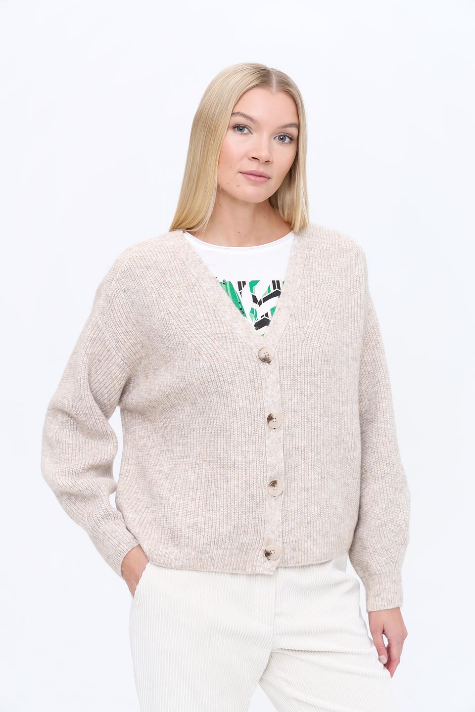 Кардиган Marc Aurel вязаный бежевый