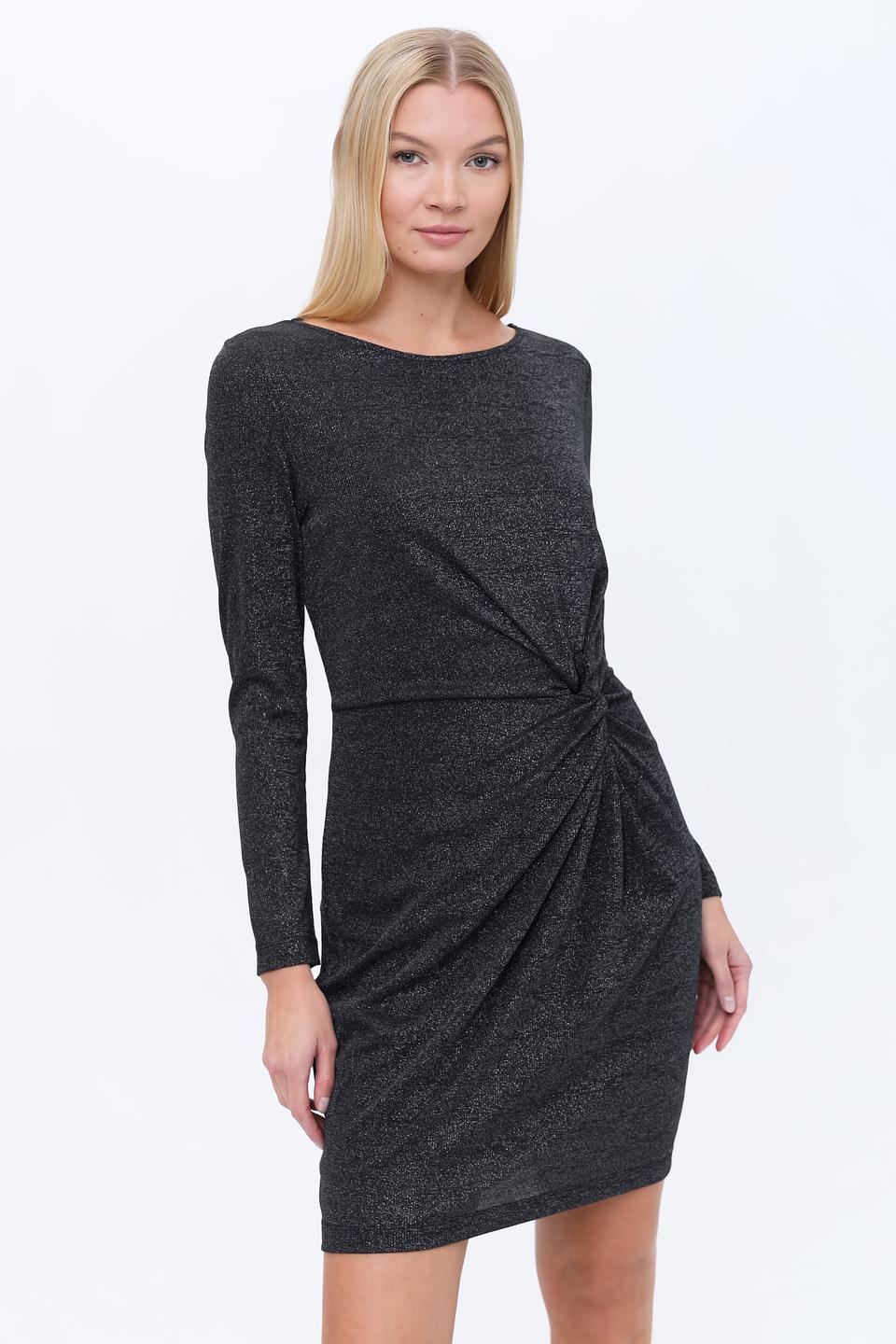 Платье Oui с запахом чёрное