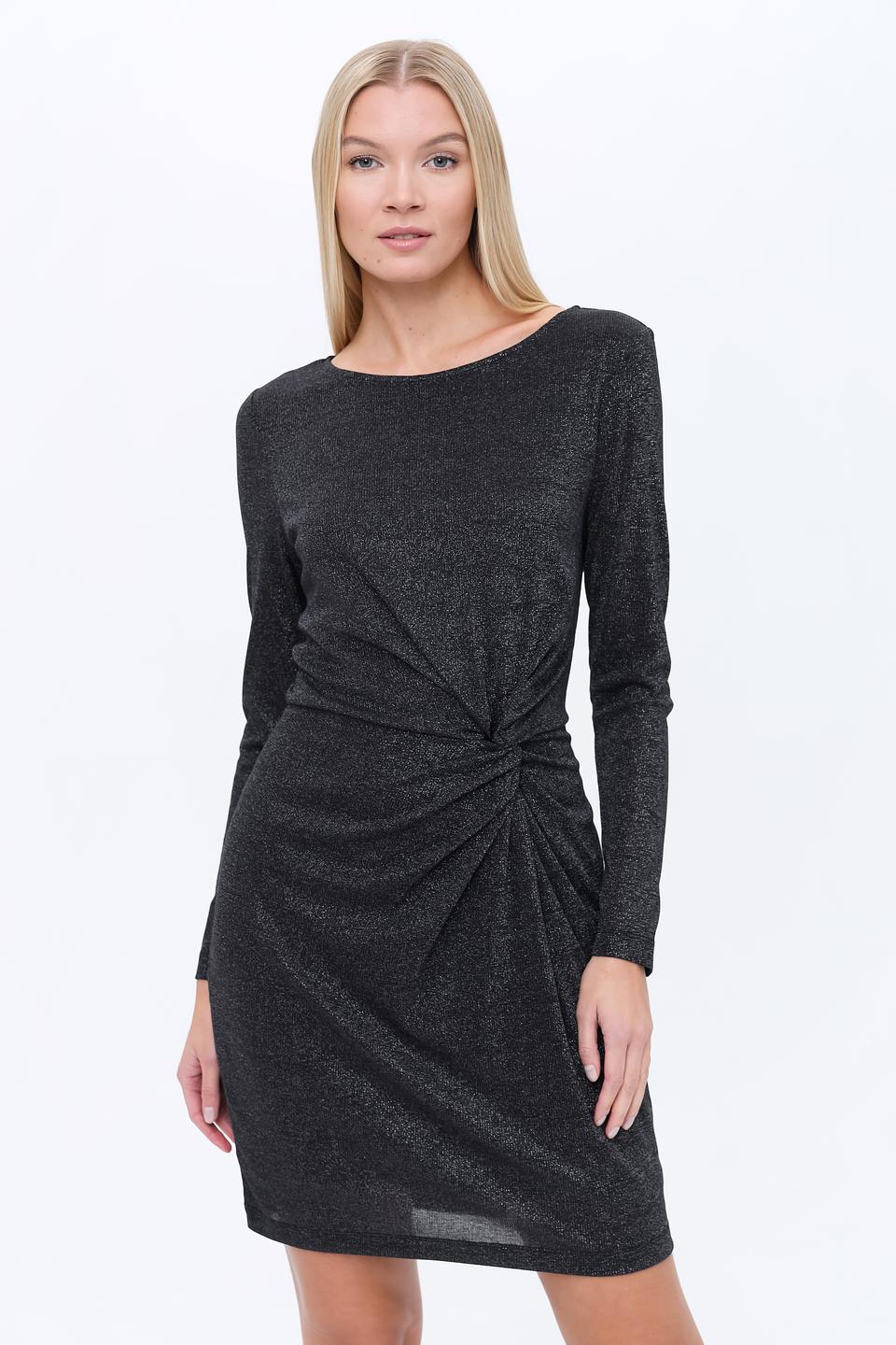 Платье Oui с запахом чёрное