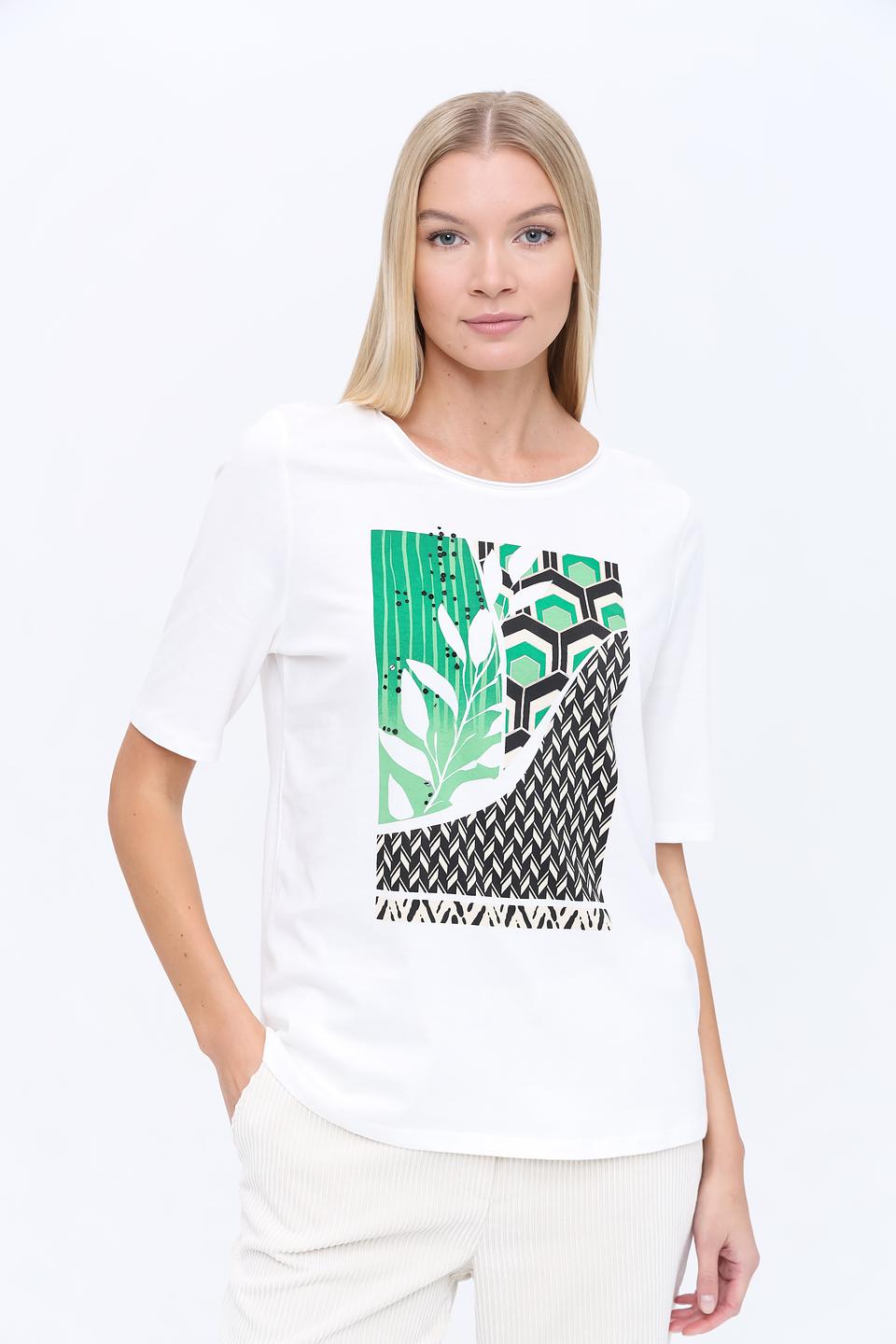 Футболка Oui с принтом зелень