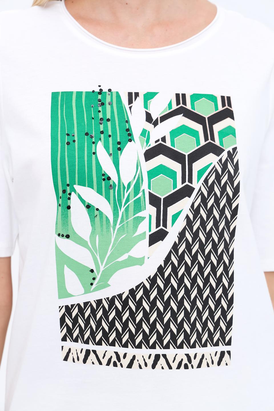 Футболка Oui с принтом зелень