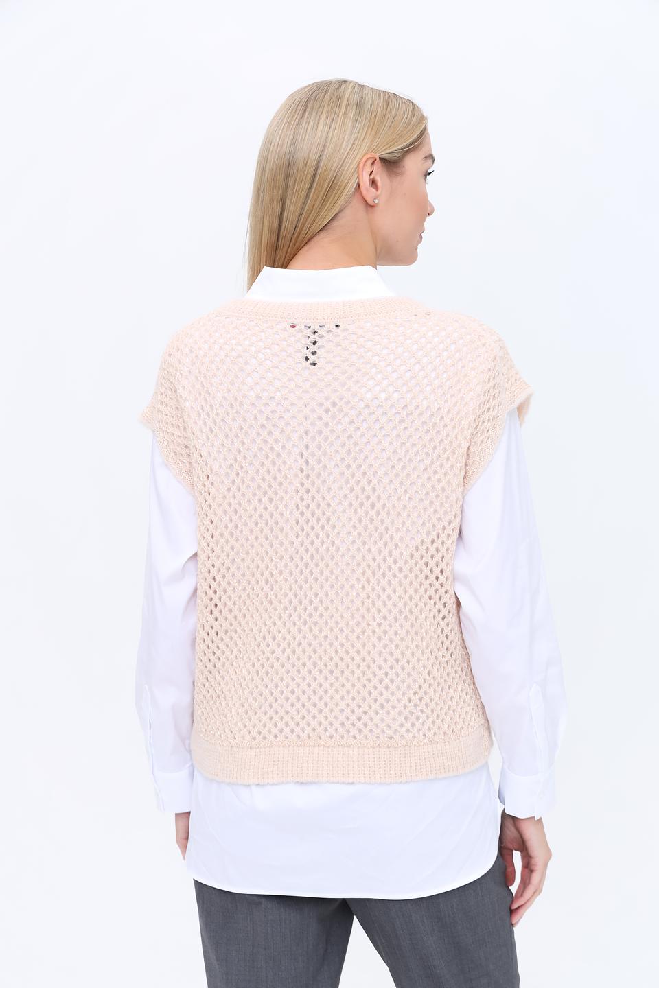 Жилет Marc Cain вязаный персиковый