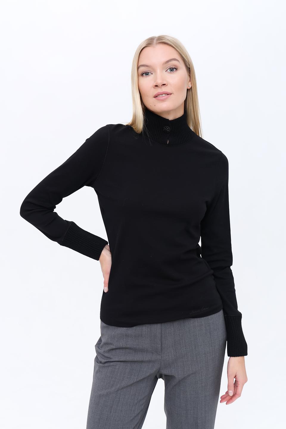 Пуловер Marc Cain чёрный с горлом