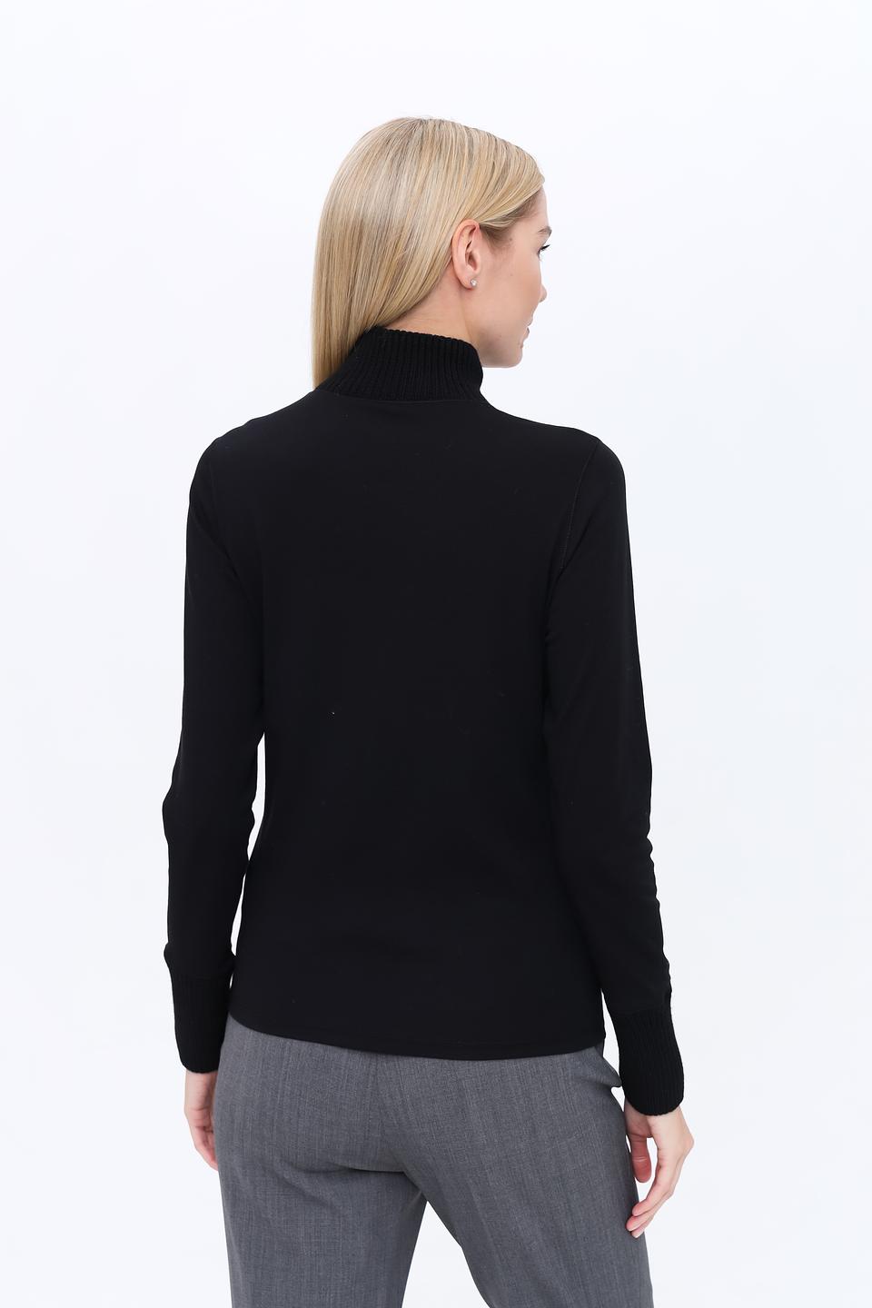 Пуловер Marc Cain чёрный с горлом