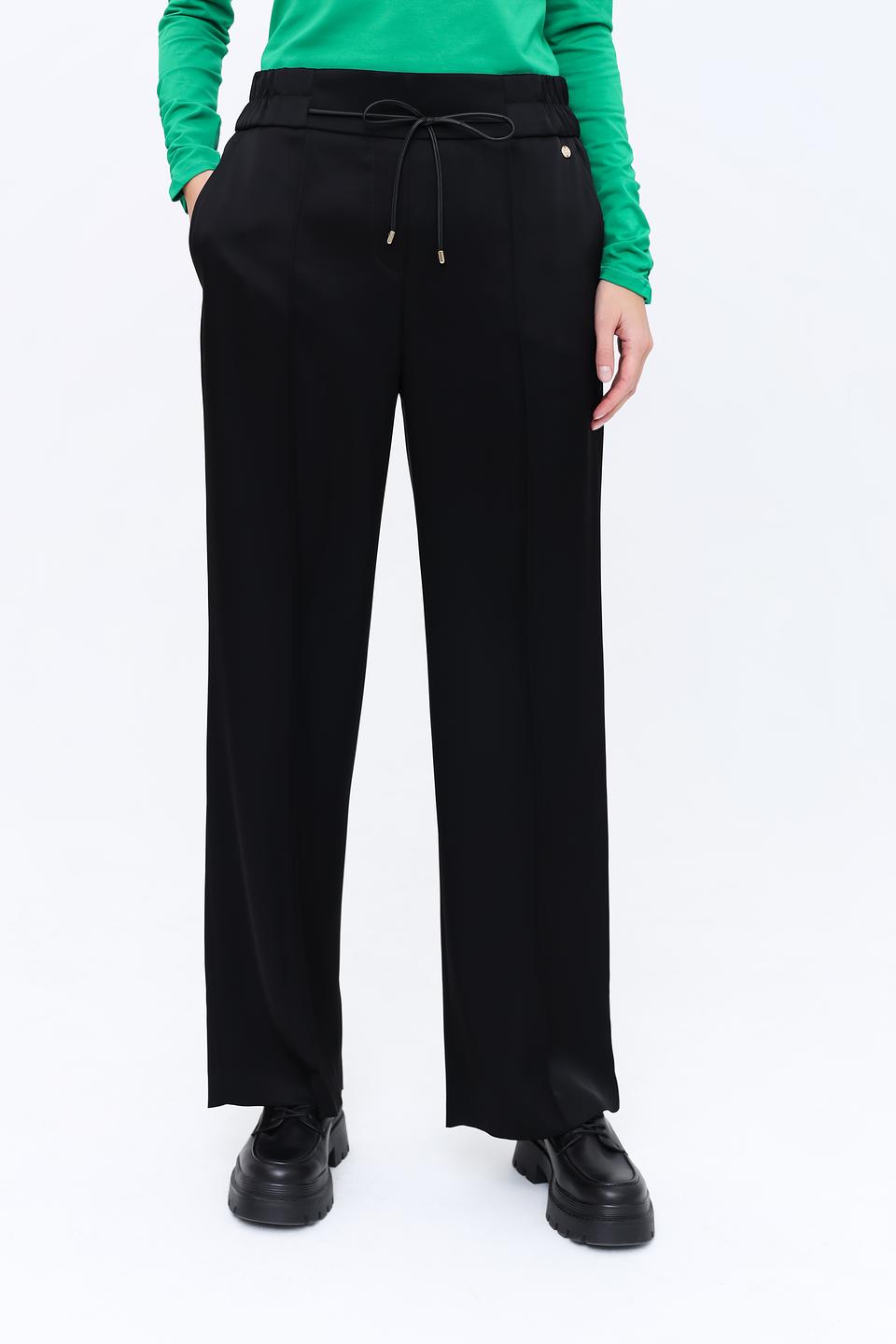Брюки Marc Cain с завязками чёрные