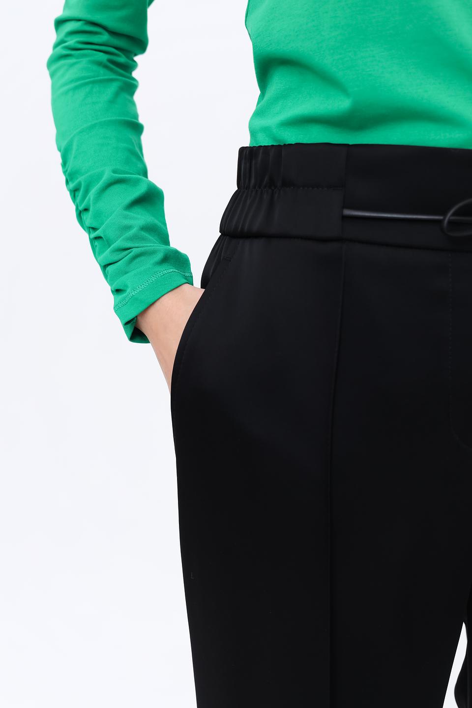 Брюки Marc Cain с завязками чёрные