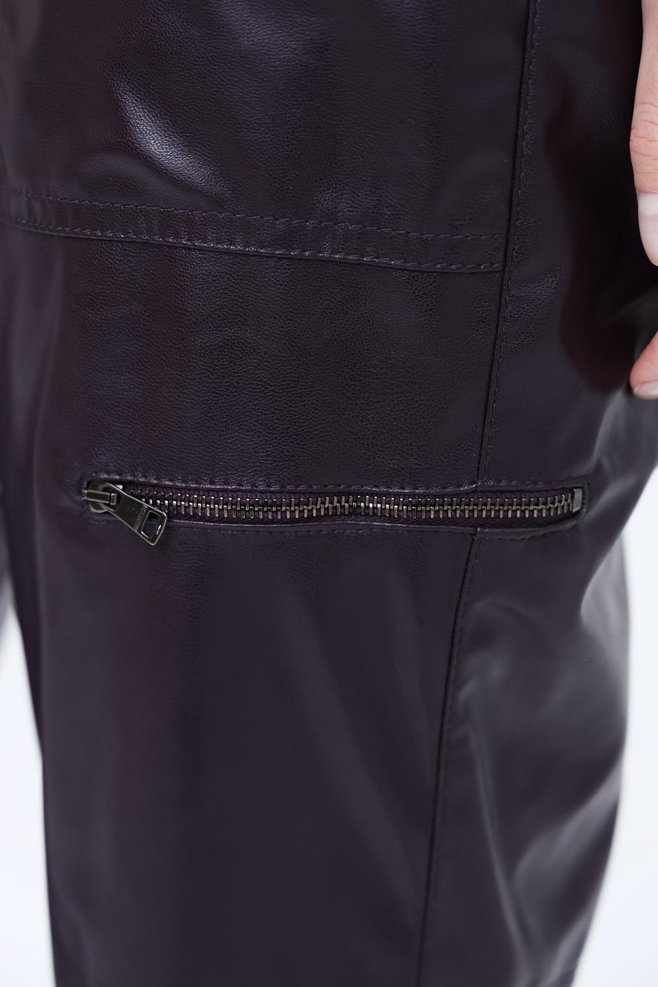 Брюки Marc Cain кожаные чёрные