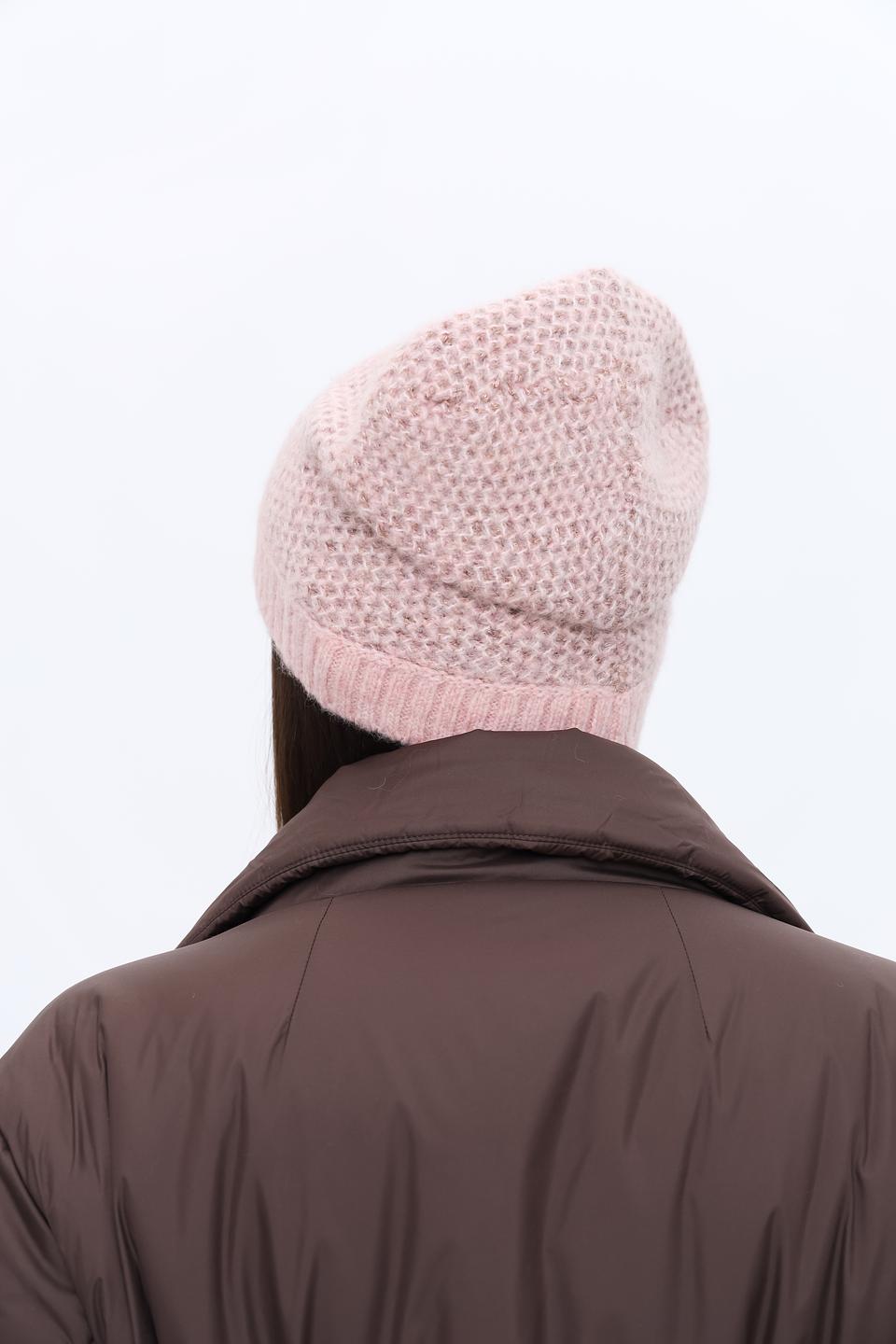 Шапка Seeberger вязаная розовая