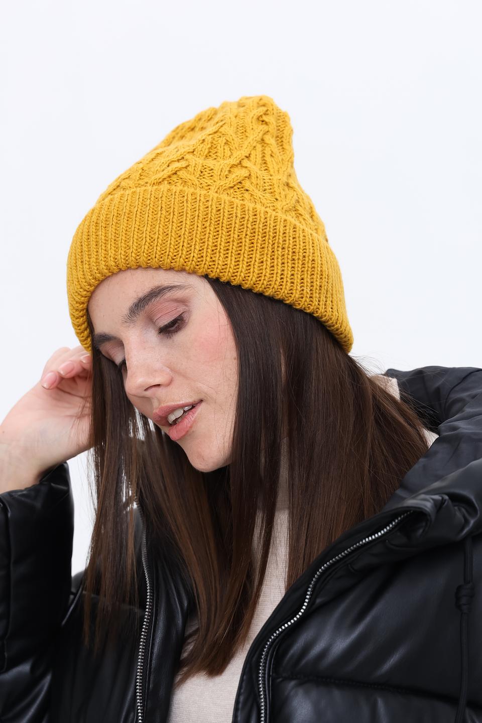 Шапка Seeberger горчичная