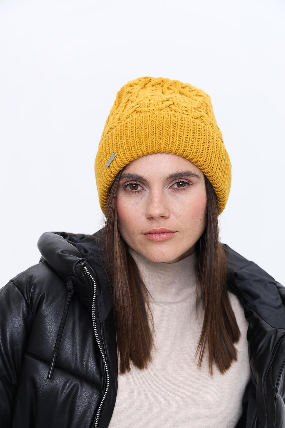 Шапка Seeberger горчичная