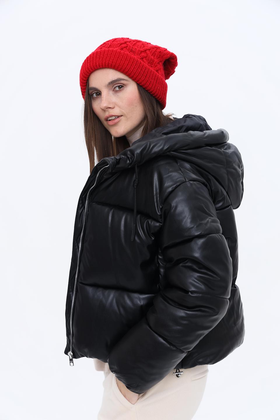 Шапка Seeberger вязаная красная