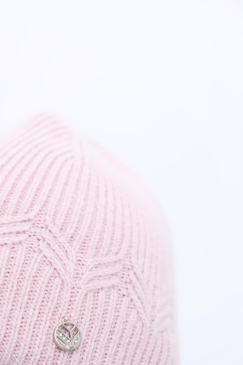 Шапка Marhatter вязаная розовая