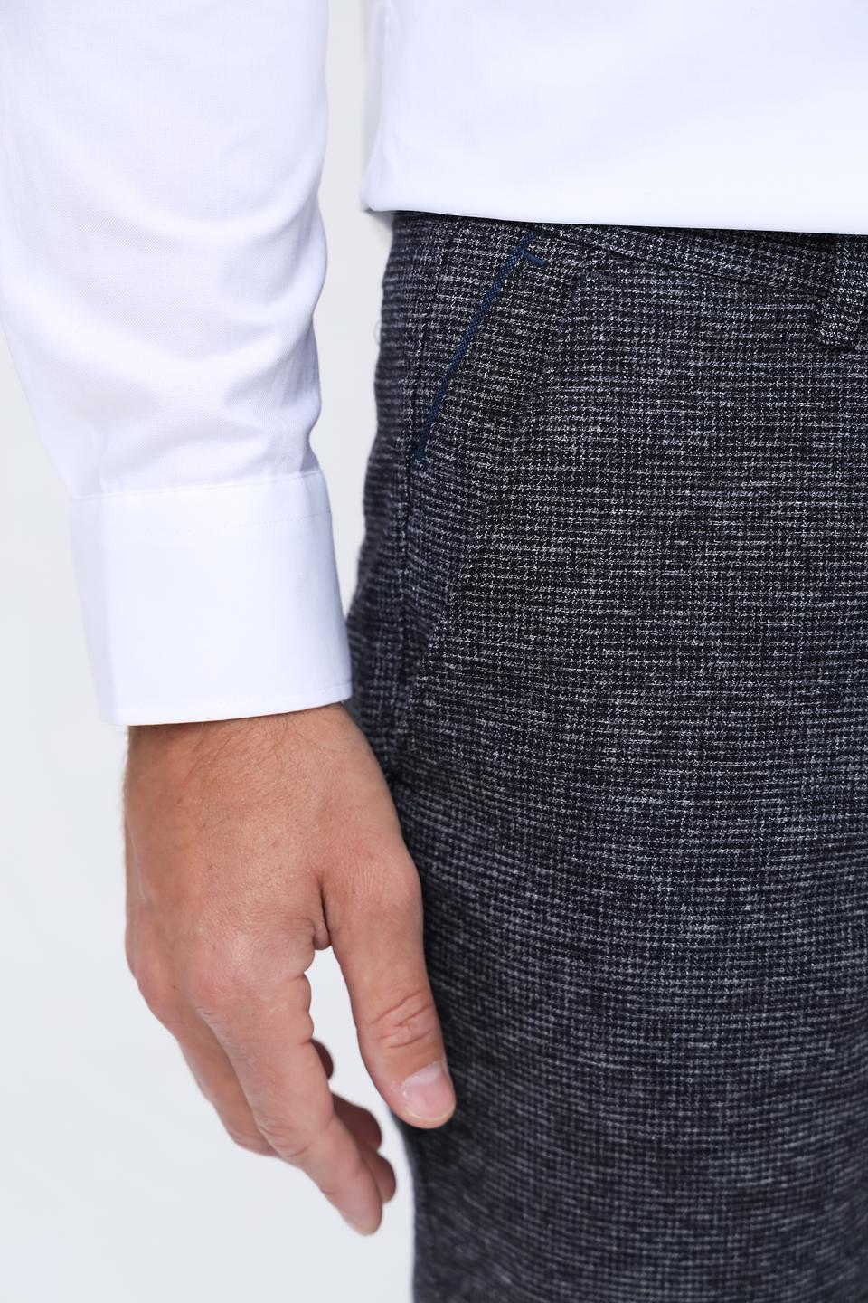 Брюки Bugatti клетка серые