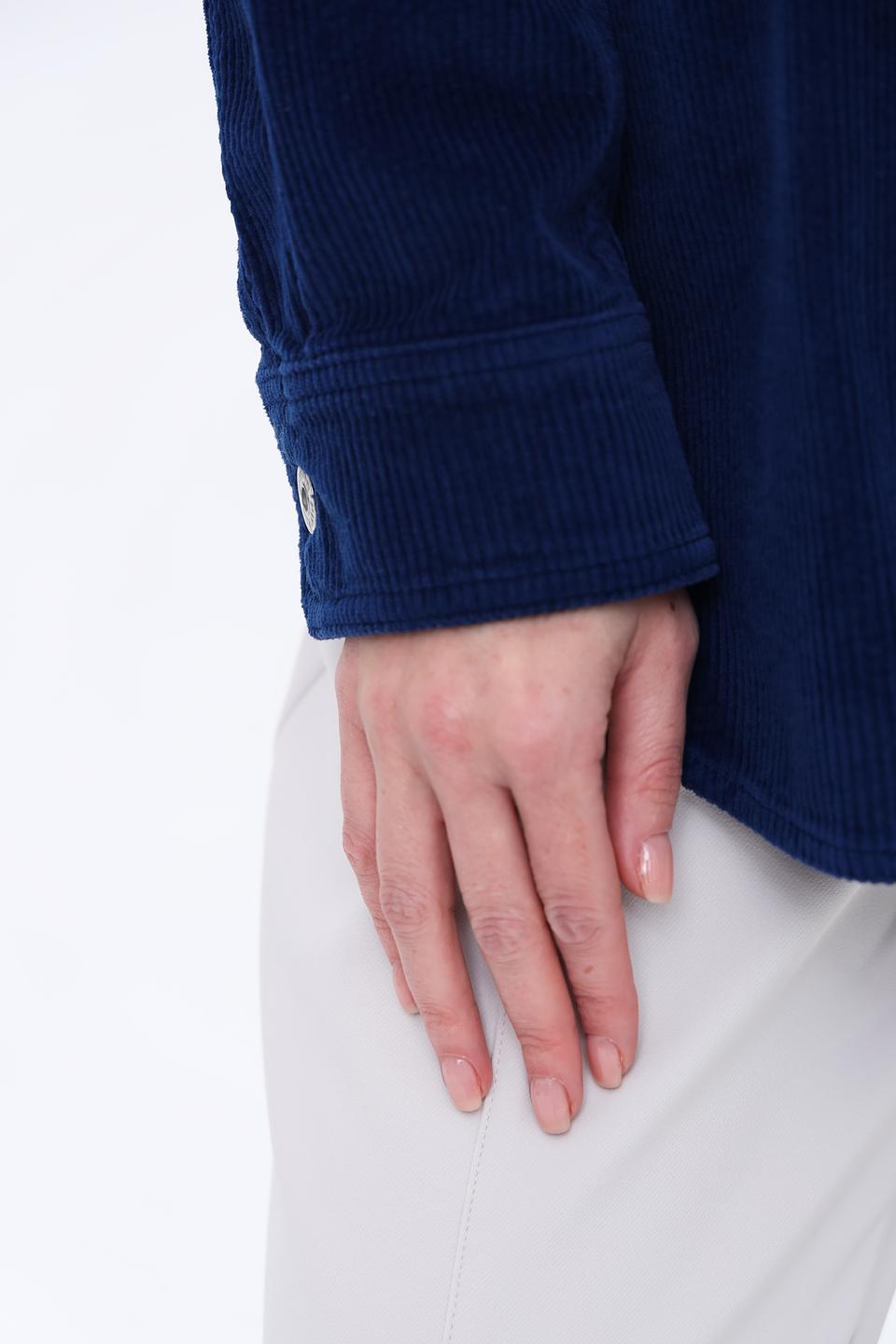 Рубашка Marc Aurel вельветовая синяя