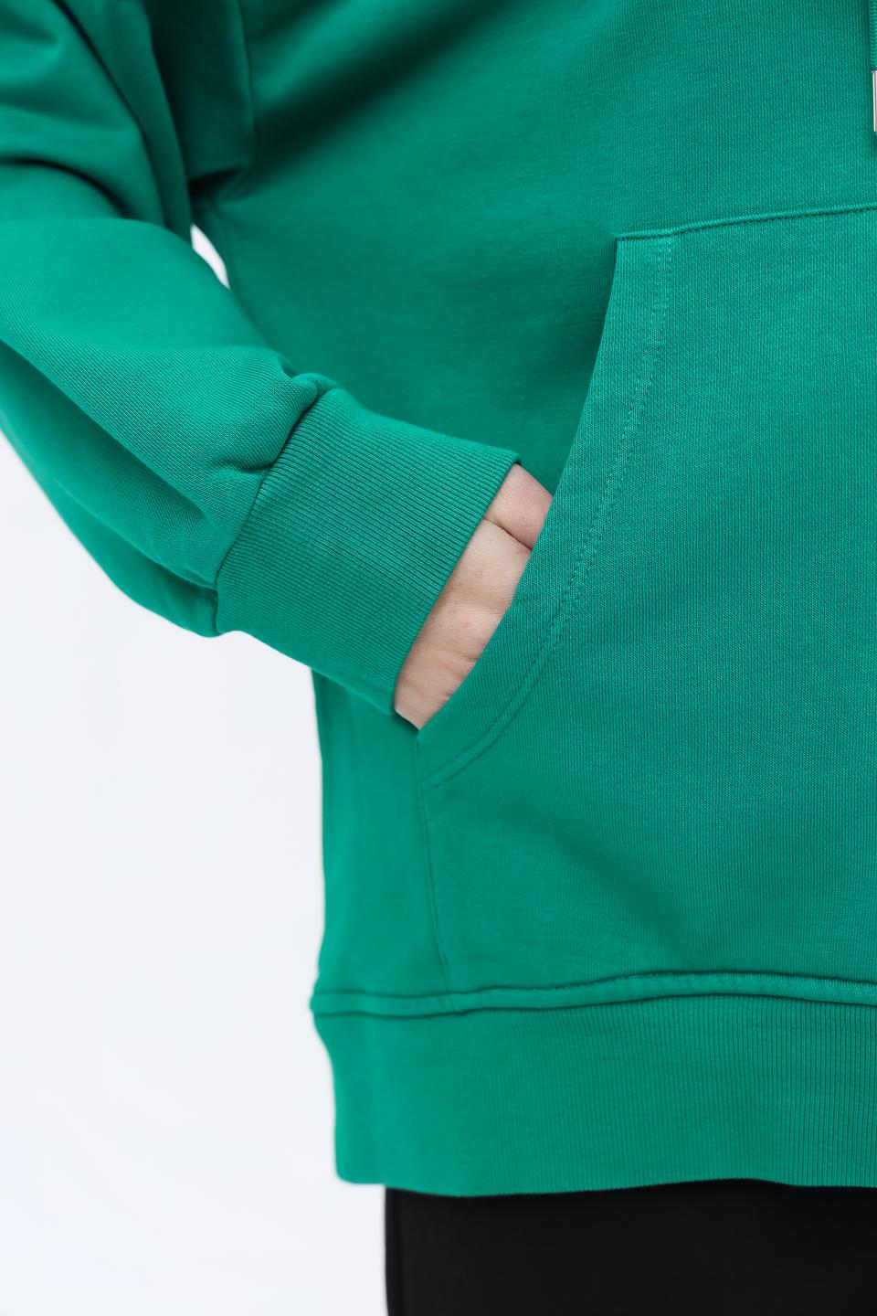 Толстовка Marc Aurel зеленая с надписью