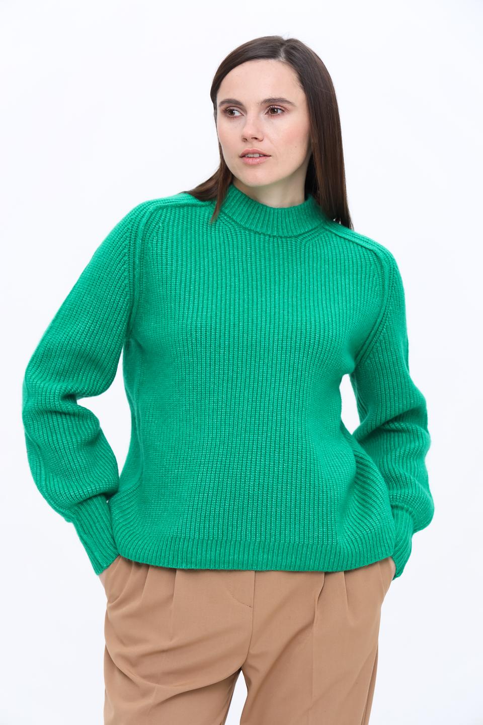 Пуловер Marc Aurel зелёный с горлом