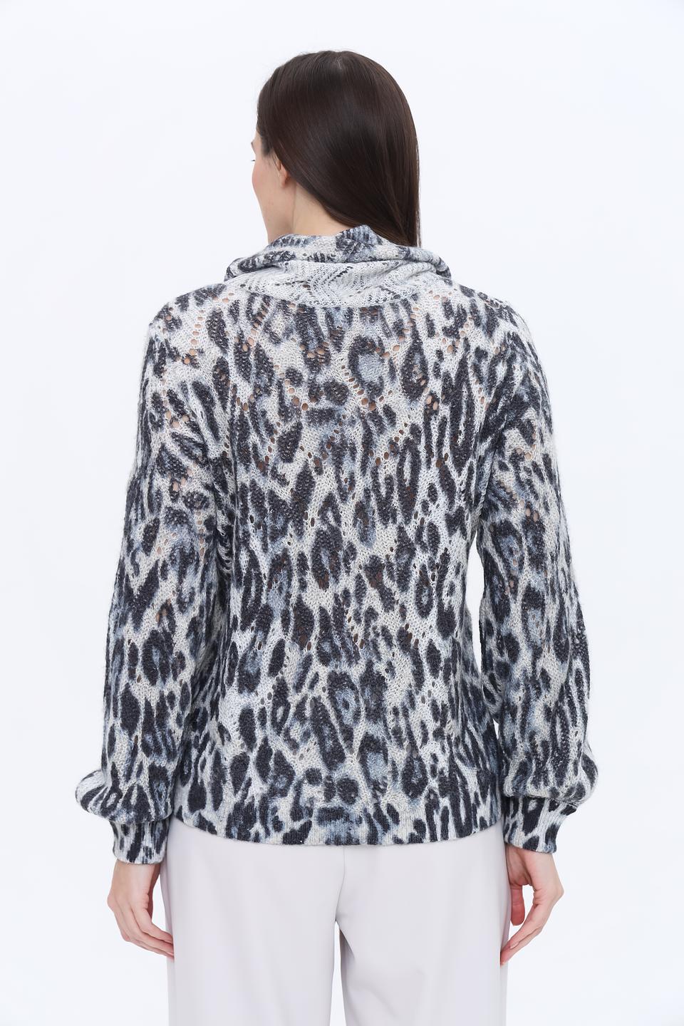 Пуловер Monari с леопардовым принтом
