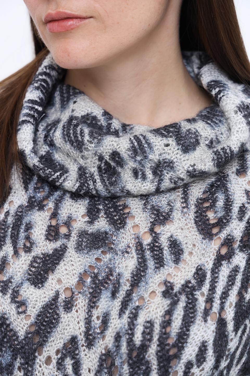 Пуловер Monari с леопардовым принтом