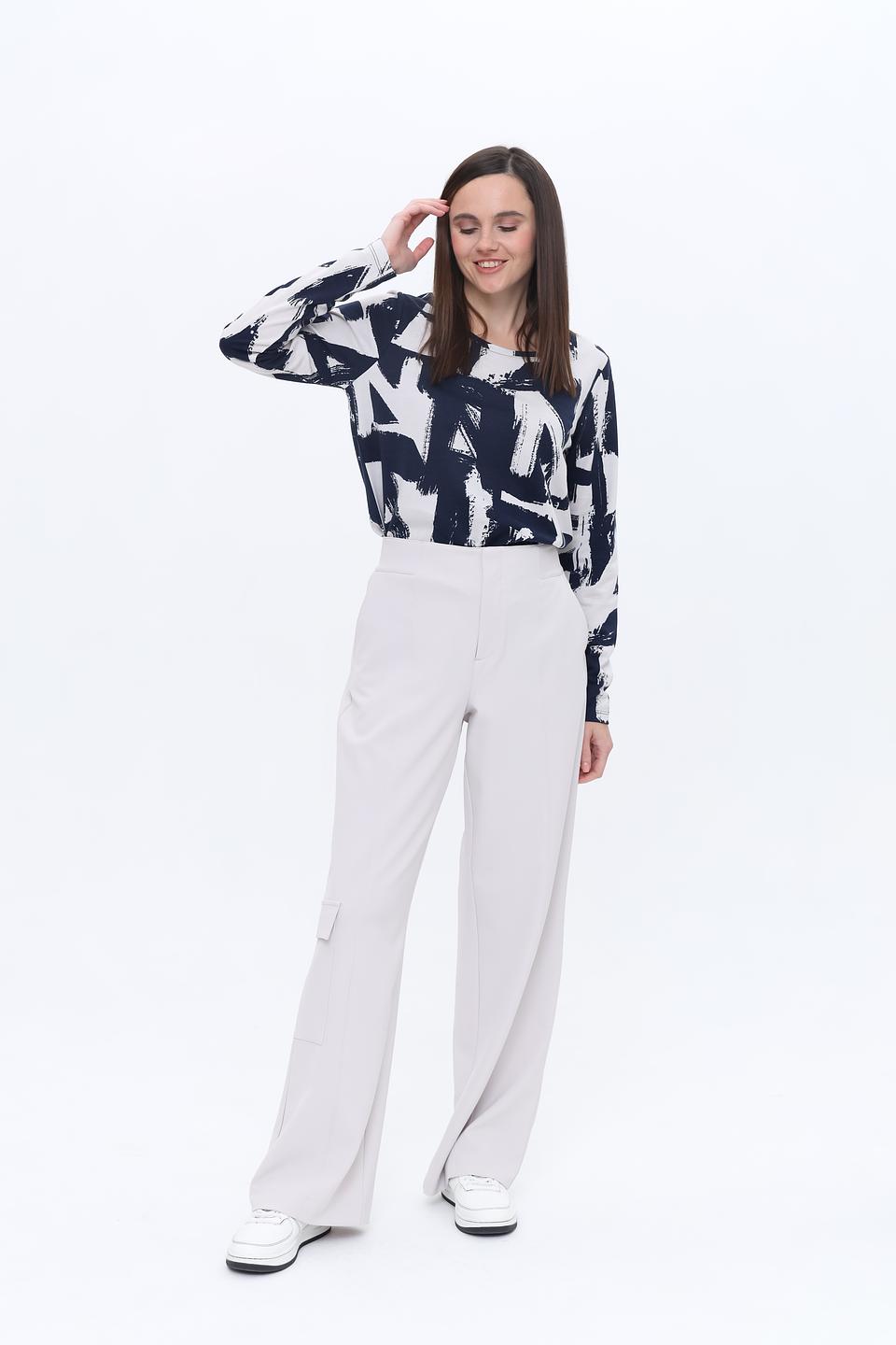 Лонгслив Monari с абстрактным принтом