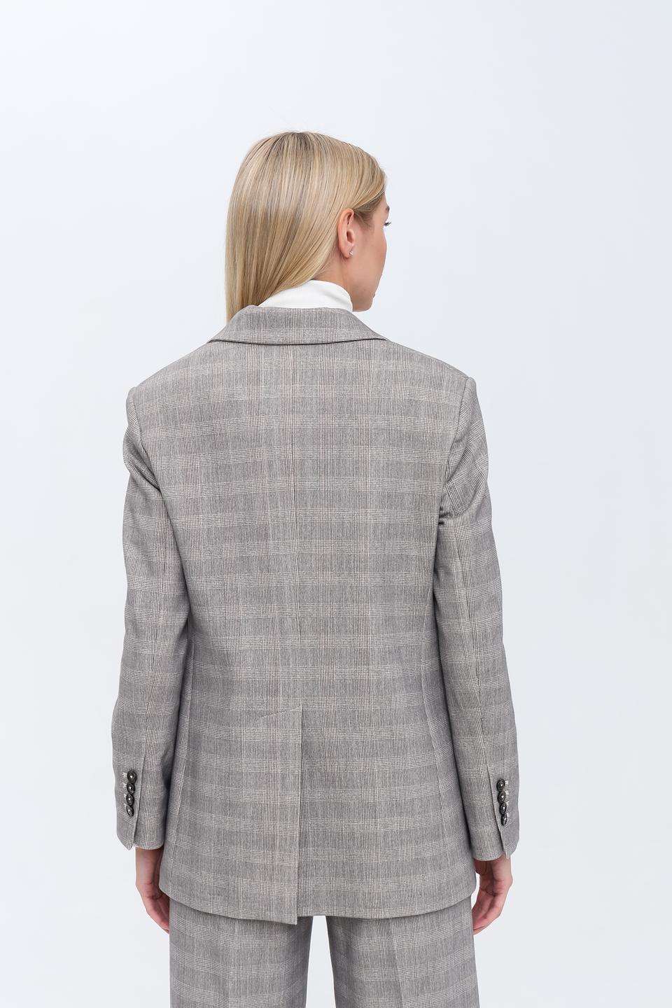 Жакет Circolo 1901 в клетку серый