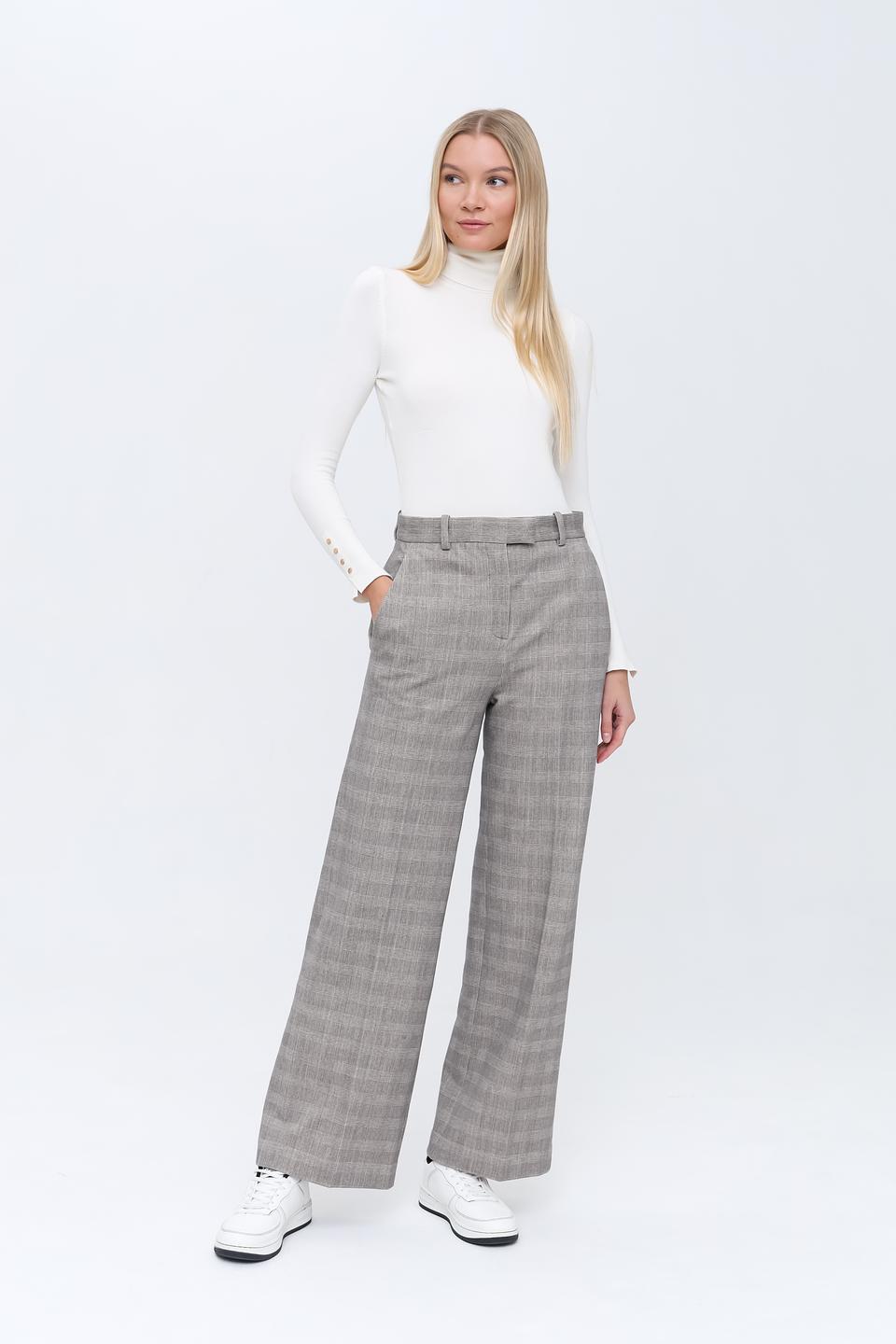 Брюки Circolo 1901 в клетку серые