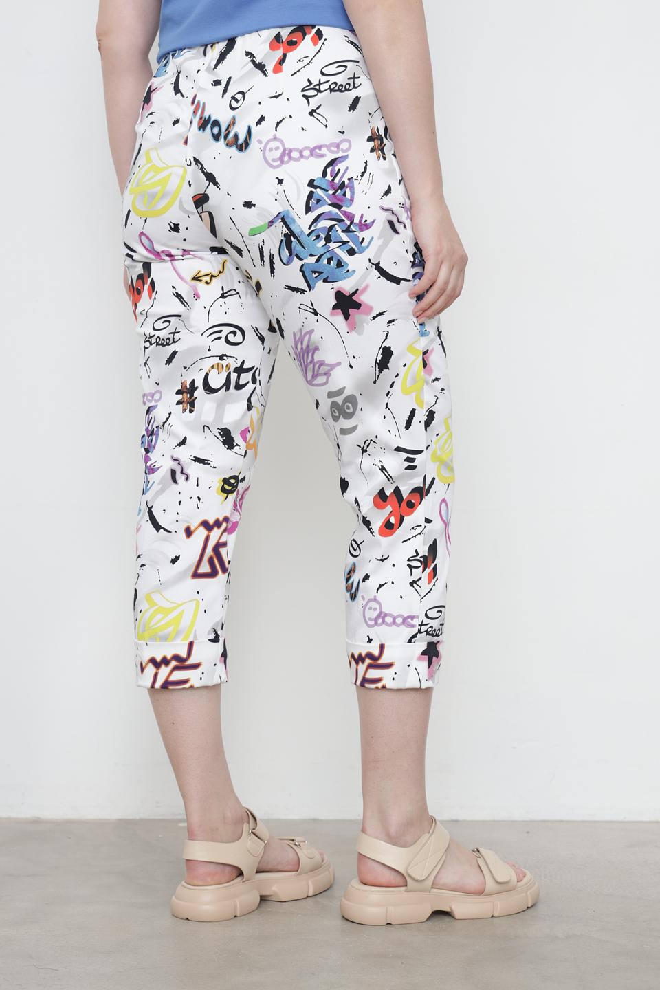 Брюки кюлоты Doris Streich с принтом