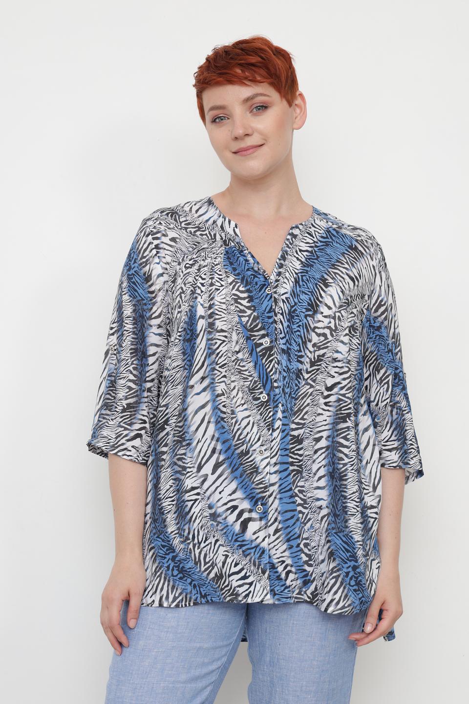 Блуза Doris Streich с принтом зебра