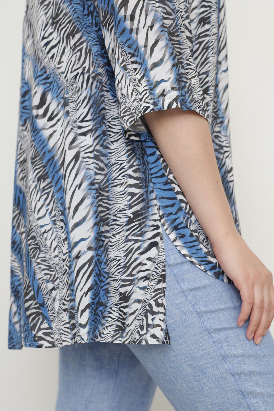 Блуза Doris Streich с принтом зебра