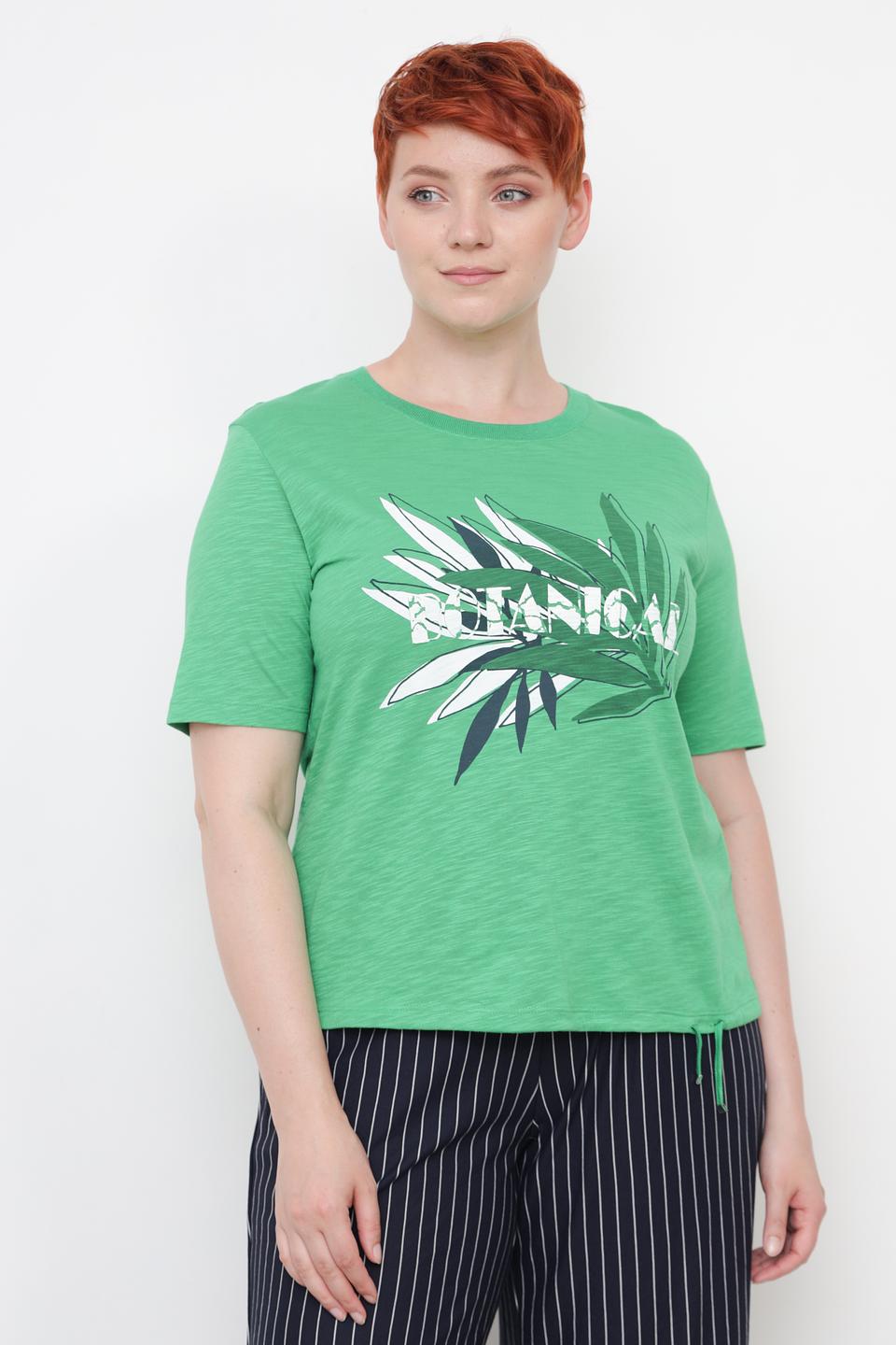 Футболка Thomas Rabe с принтом зелёная