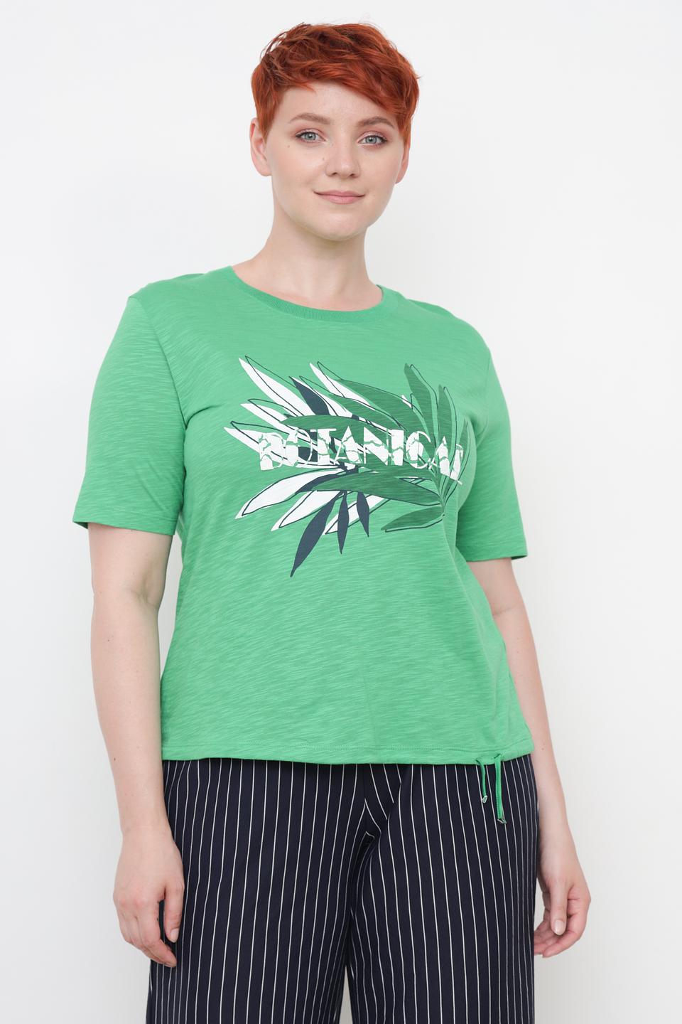 Футболка Thomas Rabe с принтом зелёная